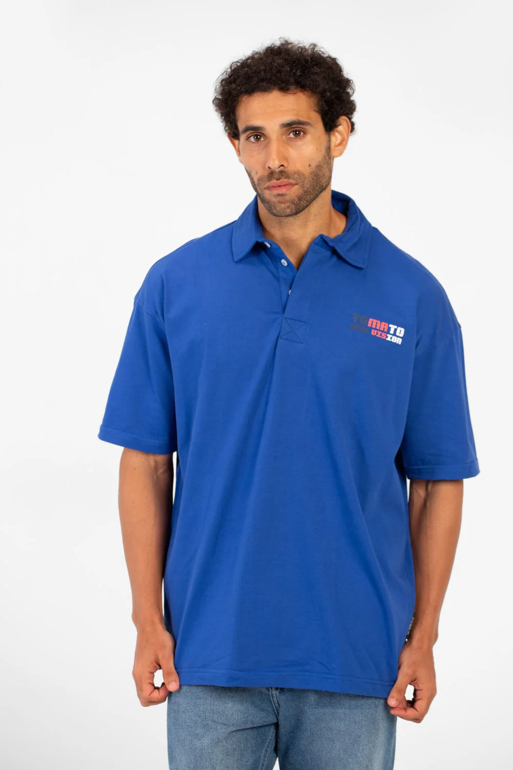 Men's Tomato Bolivar Print Polo T-Shirt Regular Fit Half Sleeve - Image 5