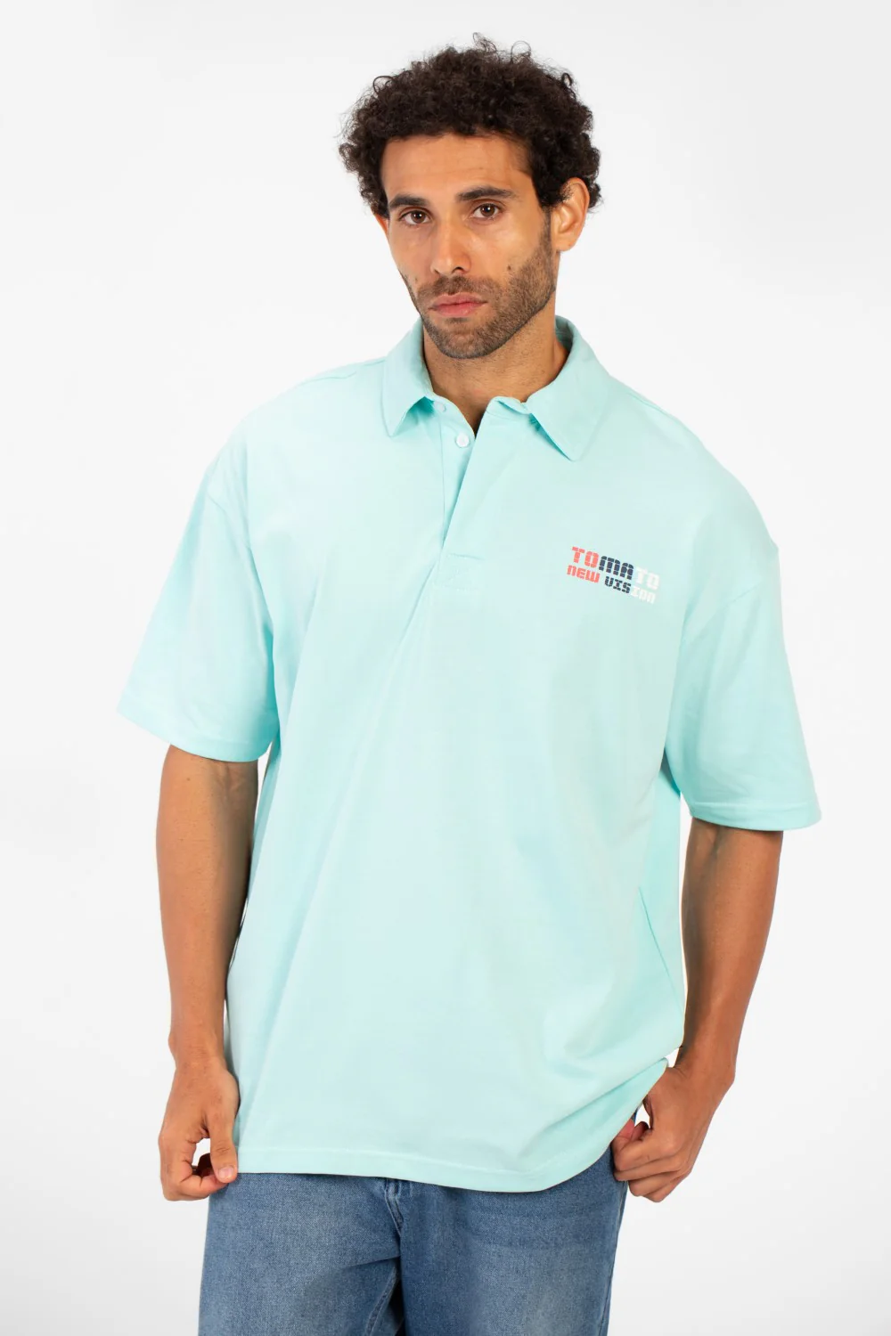 Men's Tomato Bolivar Print Polo T-Shirt Regular Fit Half Sleeve - Image 9