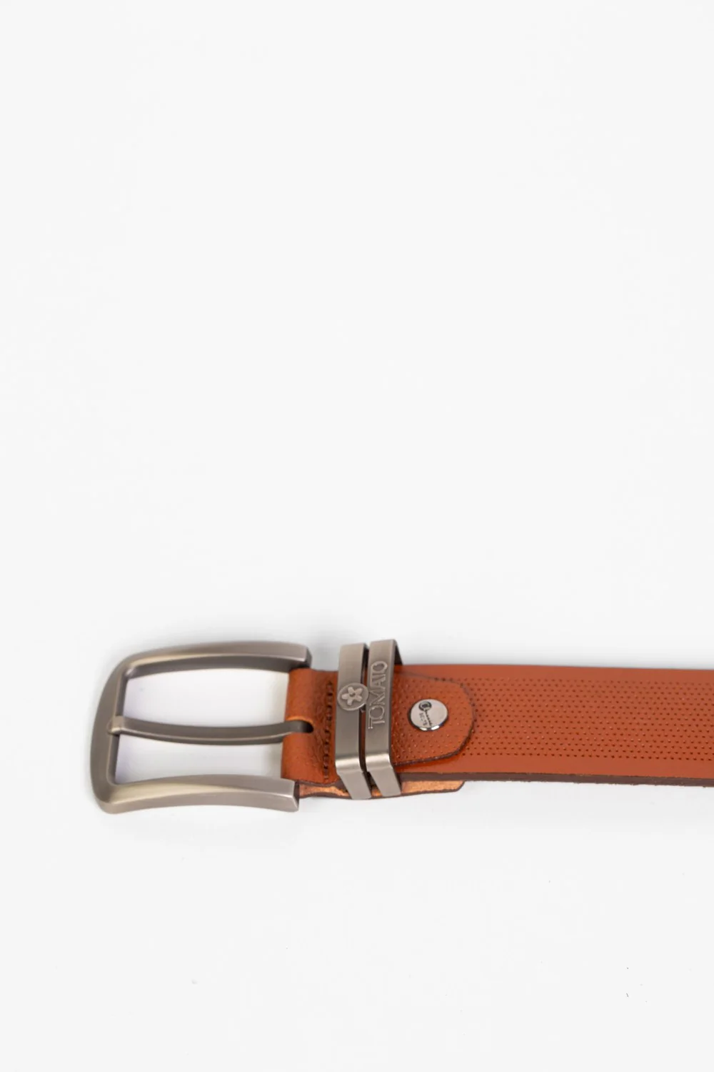 Men's Tomato Casual Leather Belt With Dot Holes - Image 14