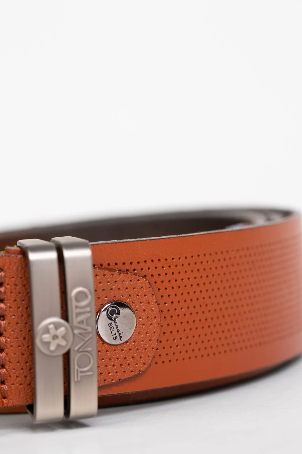 Men's Tomato Casual Leather Belt With Dot Holes - Image 15