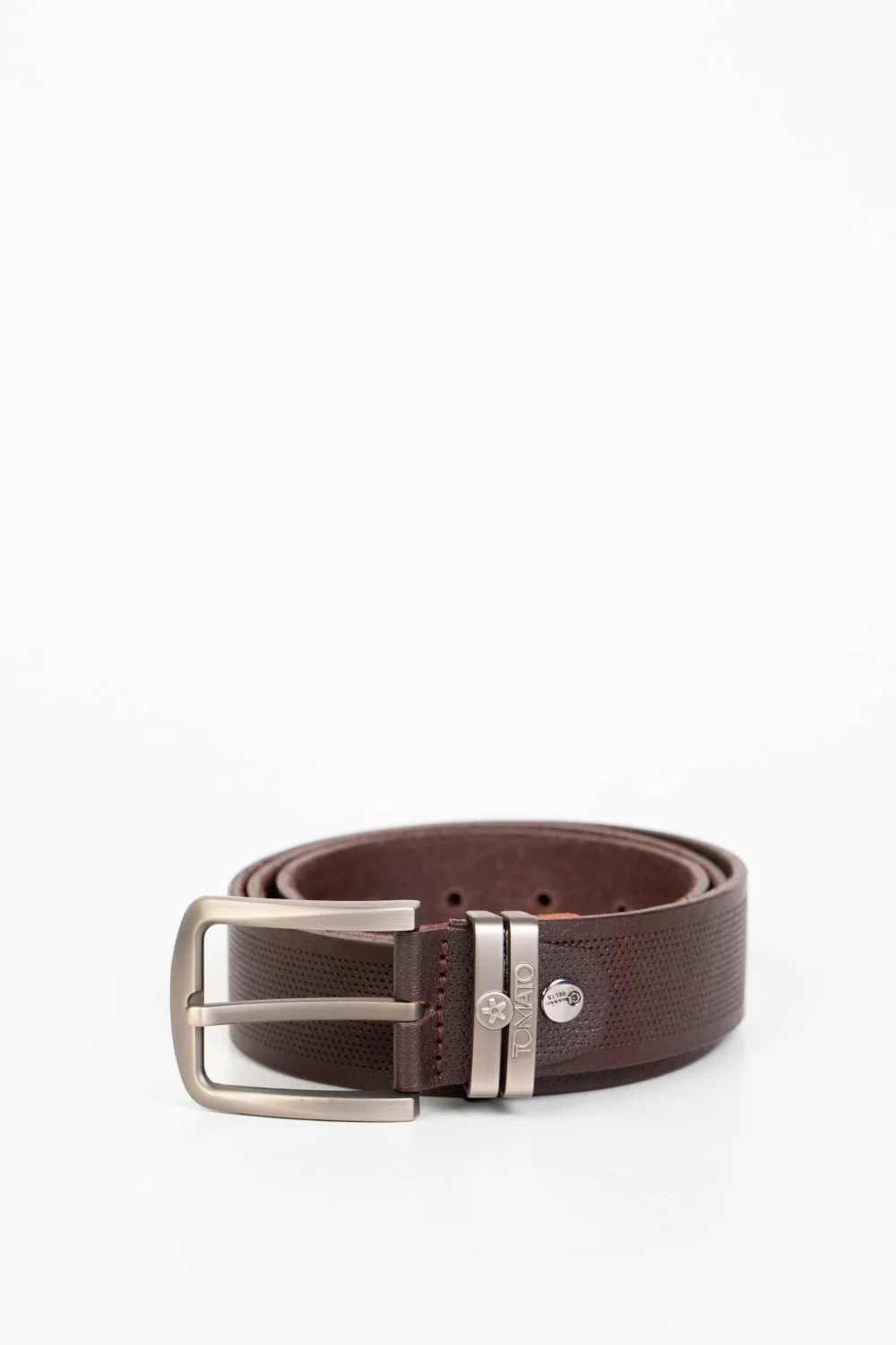 Men's Tomato Casual Leather Belt With Dot Holes - Image 5