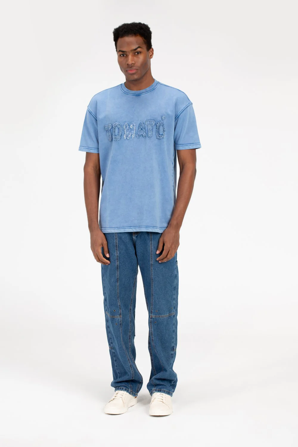 Men's Tomato Crew Neck Half Sleeve T-Shirt - Image 4