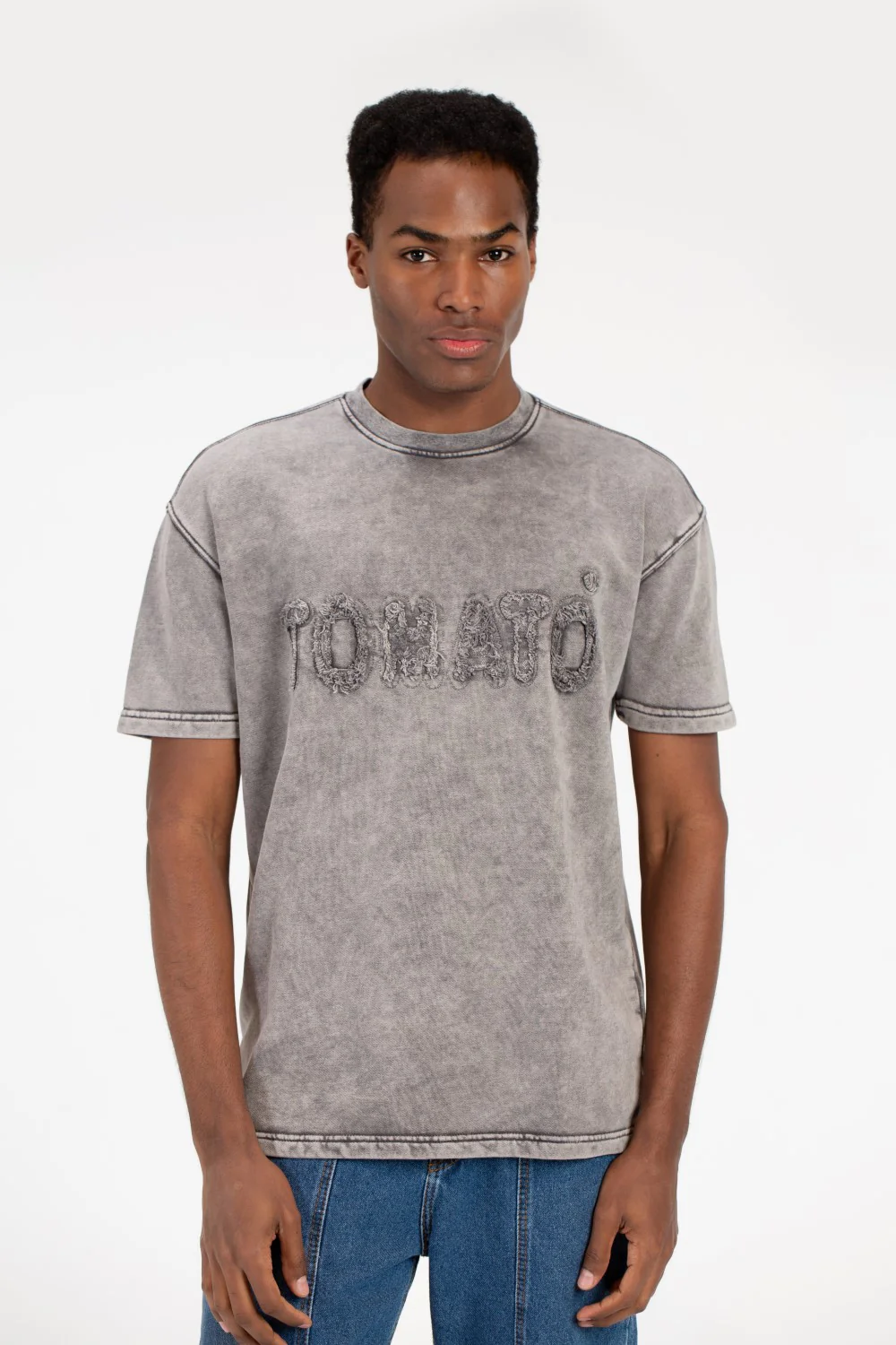Men's Tomato Crew Neck Half Sleeve T-Shirt - Image 5