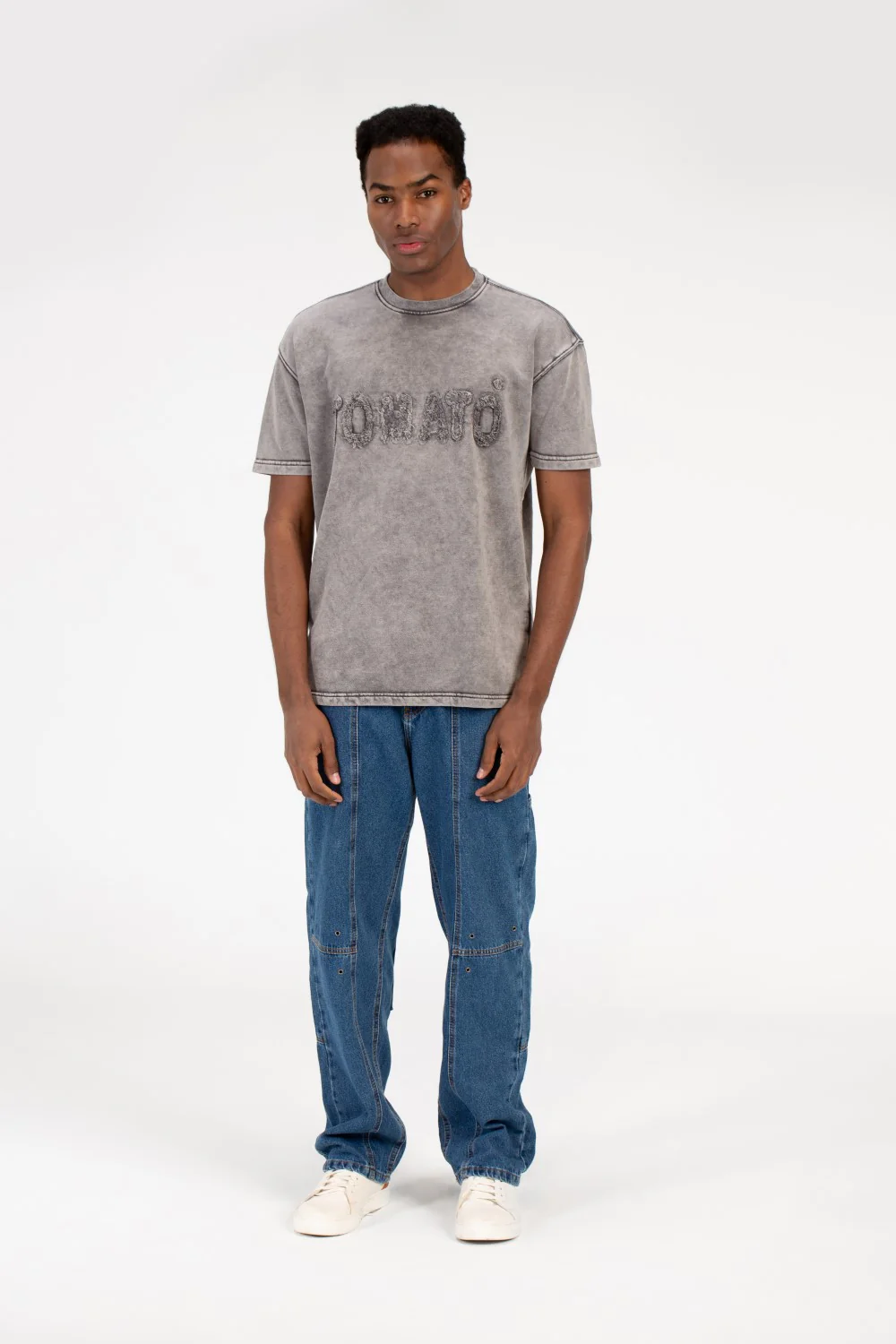 Men's Tomato Crew Neck Half Sleeve T-Shirt - Image 8