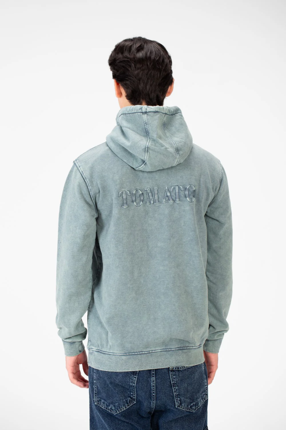 Men's Tomato Cutting Sweatshirt With Kangaroo Pocket - Image 2