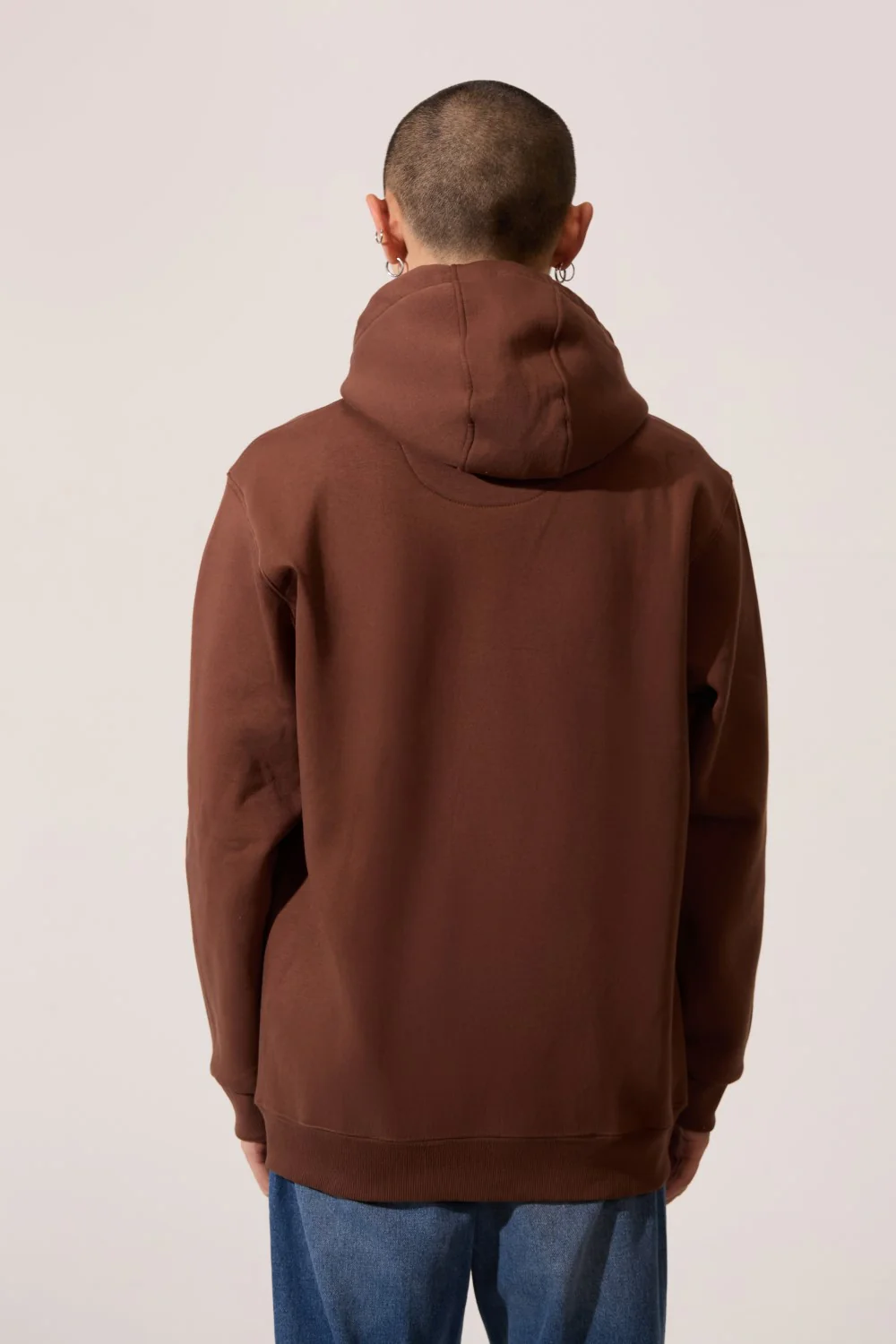 Men's Tomato Full Front Zip Hooded Slim Fit Long Sleeve Sweatshirt - Image 2