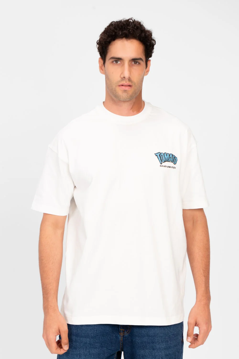 Men's Tomato Graphic Print Regular Fit T-Shirt - Image 9