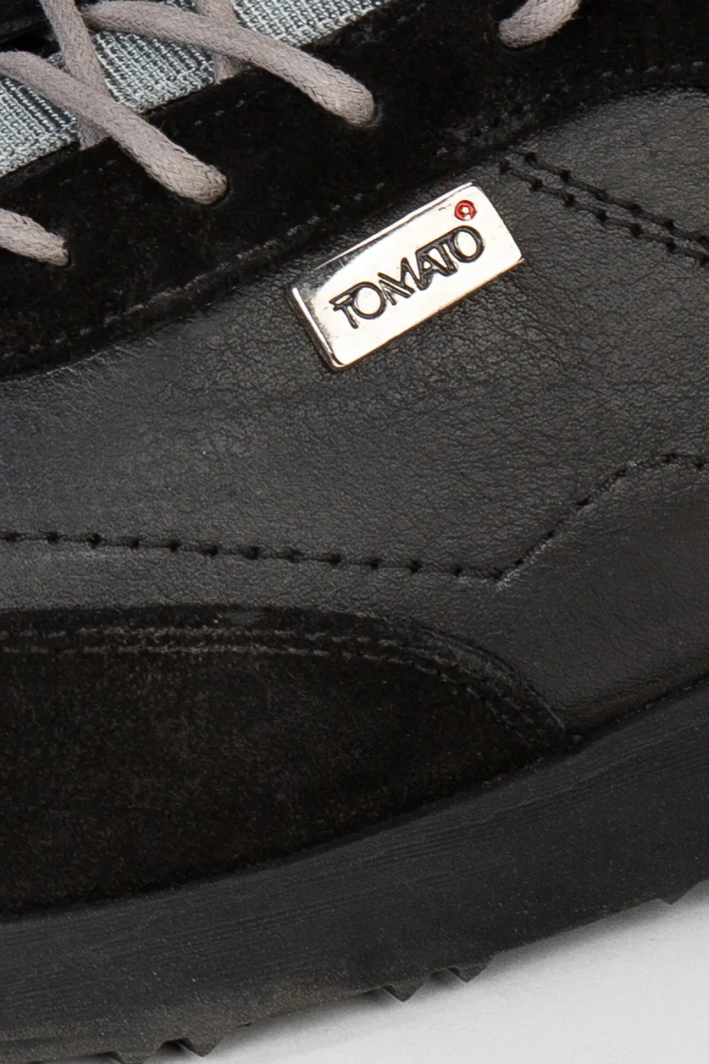 Men's Tomato Leather And Suede Lace Up Shoes - Image 3