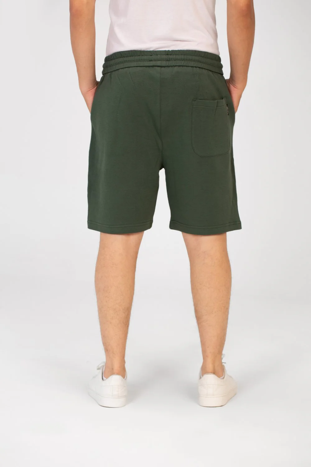Men's Tomato Melton Short With Elastic Waistband And Pockets - Image 10