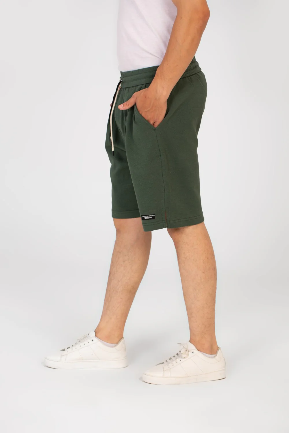 Men's Tomato Melton Short With Elastic Waistband And Pockets - Image 12