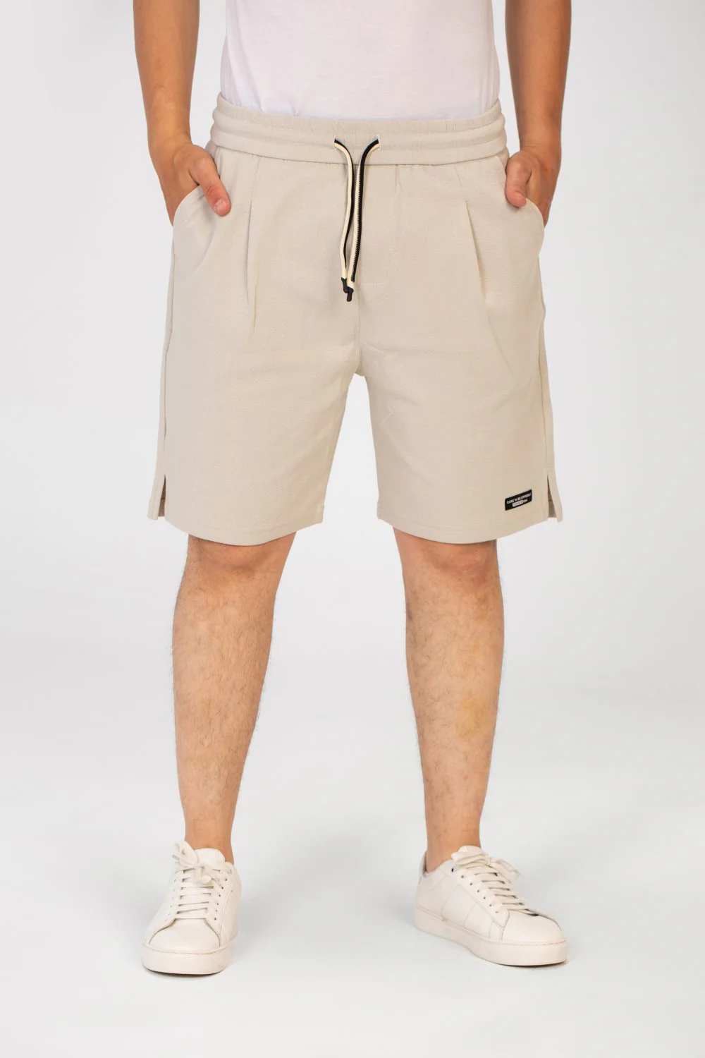 Men's Tomato Melton Short With Elastic Waistband And Pockets - Image 13