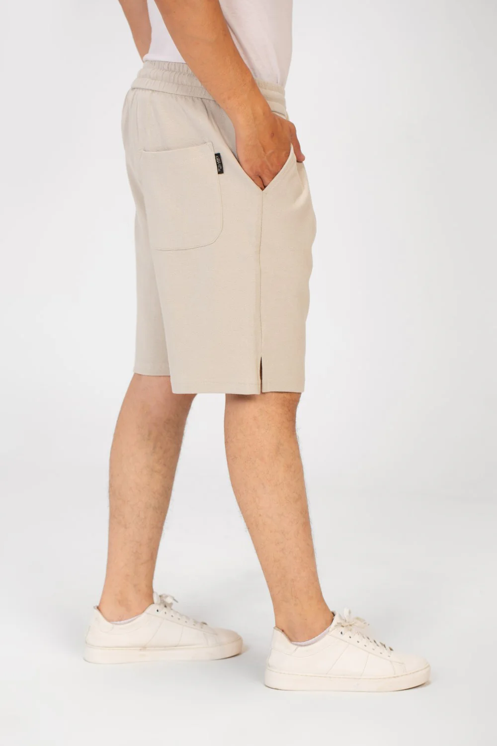 Men's Tomato Melton Short With Elastic Waistband And Pockets - Image 15