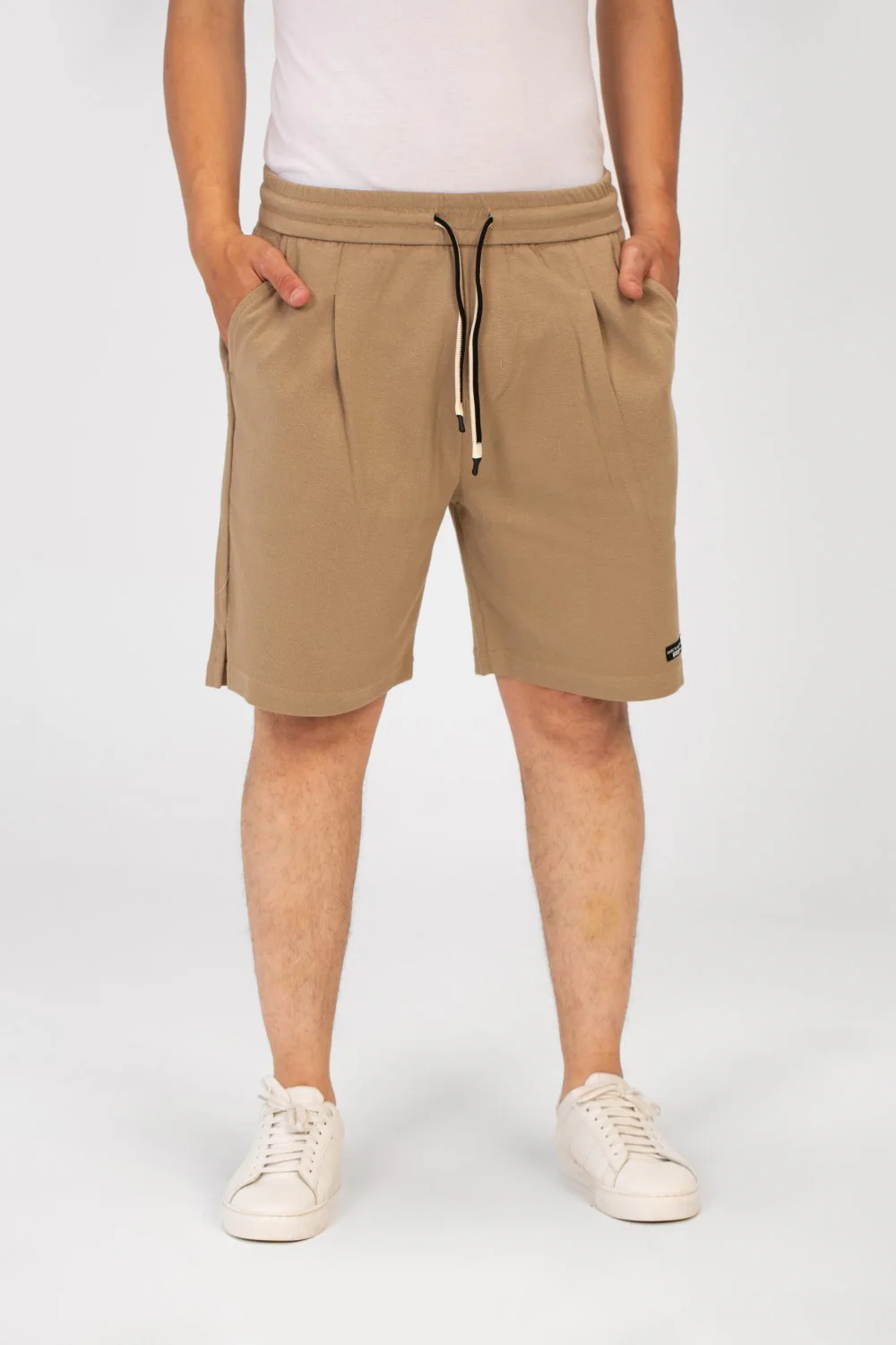 Men's Tomato Melton Short With Elastic Waistband And Pockets - Image 17
