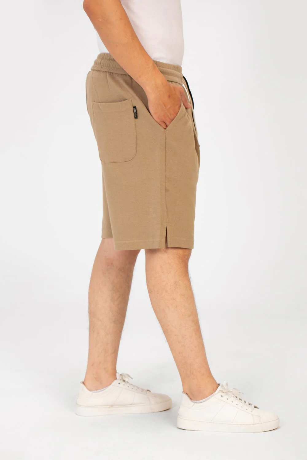Men's Tomato Melton Short With Elastic Waistband And Pockets - Image 19
