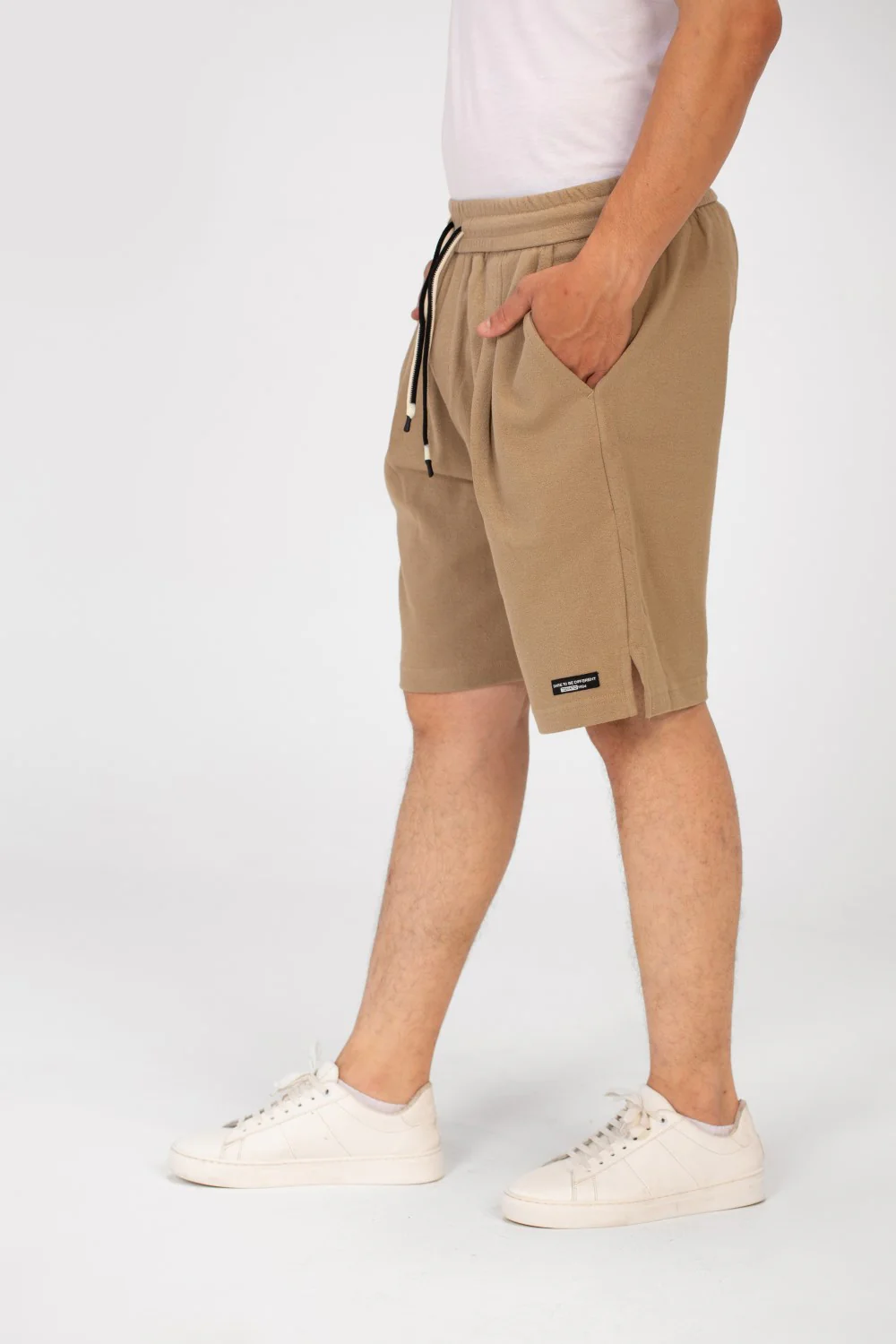 Men's Tomato Melton Short With Elastic Waistband And Pockets - Image 20