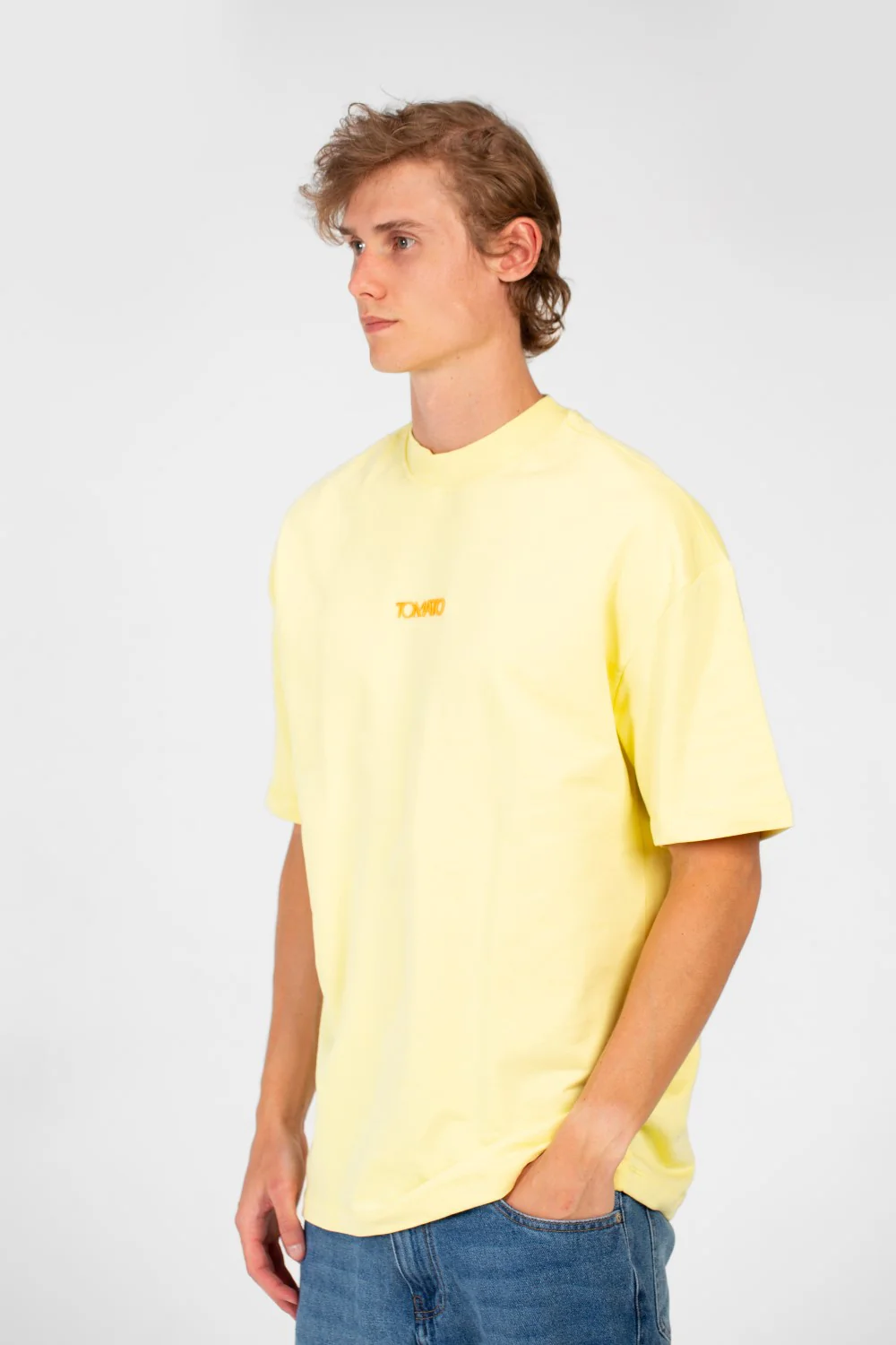 Men's Tomato Oversized Crew Neck Short Sleeve High Quality T-Shirt - Image 11