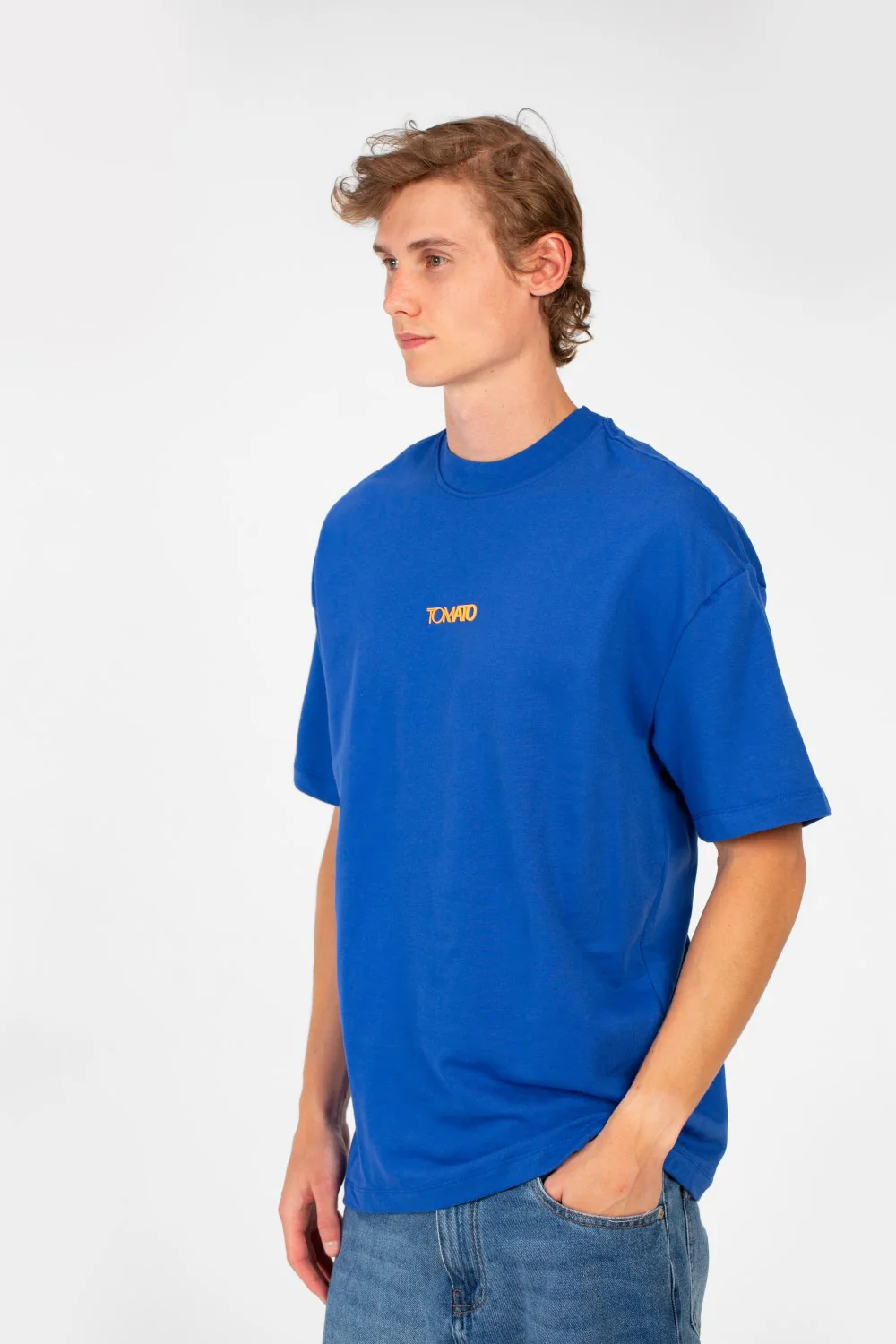 Men's Tomato Oversized Crew Neck Short Sleeve High Quality T-Shirt - Image 3