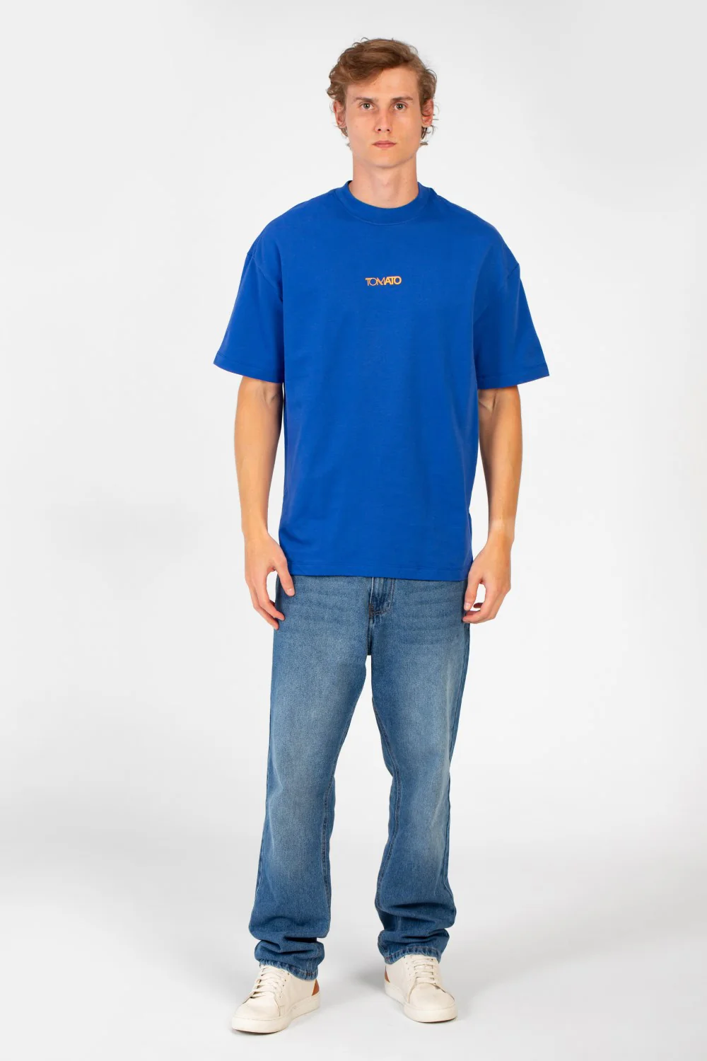 Men's Tomato Oversized Crew Neck Short Sleeve High Quality T-Shirt - Image 4