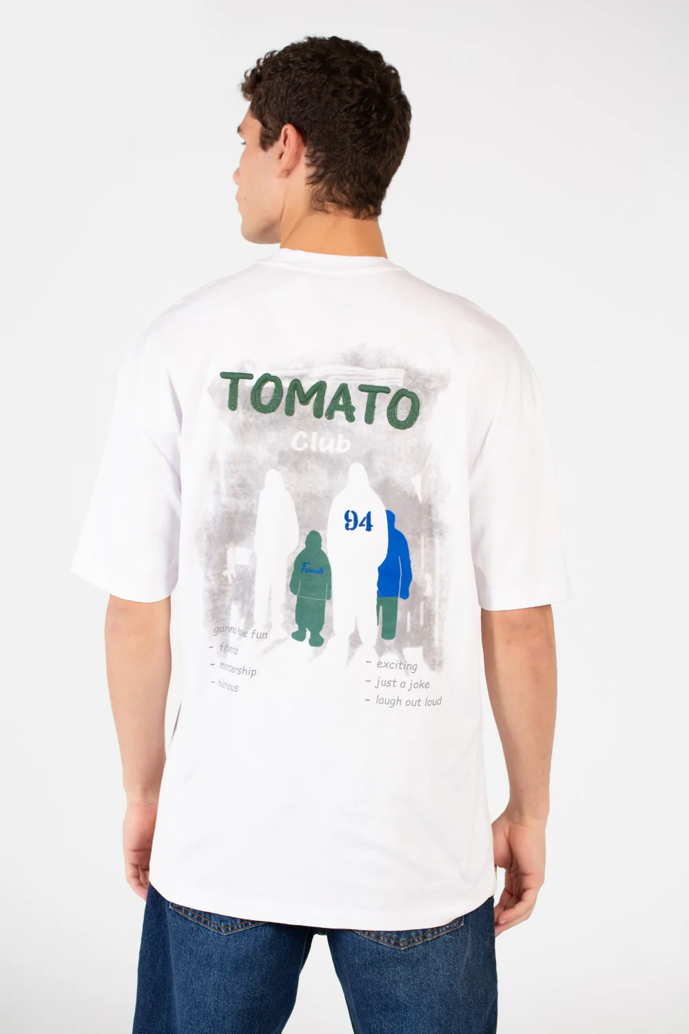 Men's Tomato Oversized Printed T-Shirt - Image 10