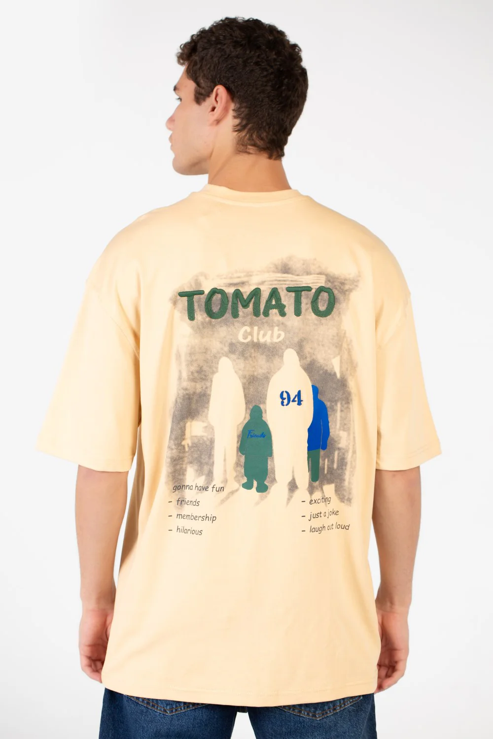 Men's Tomato Oversized Printed T-Shirt - Image 2