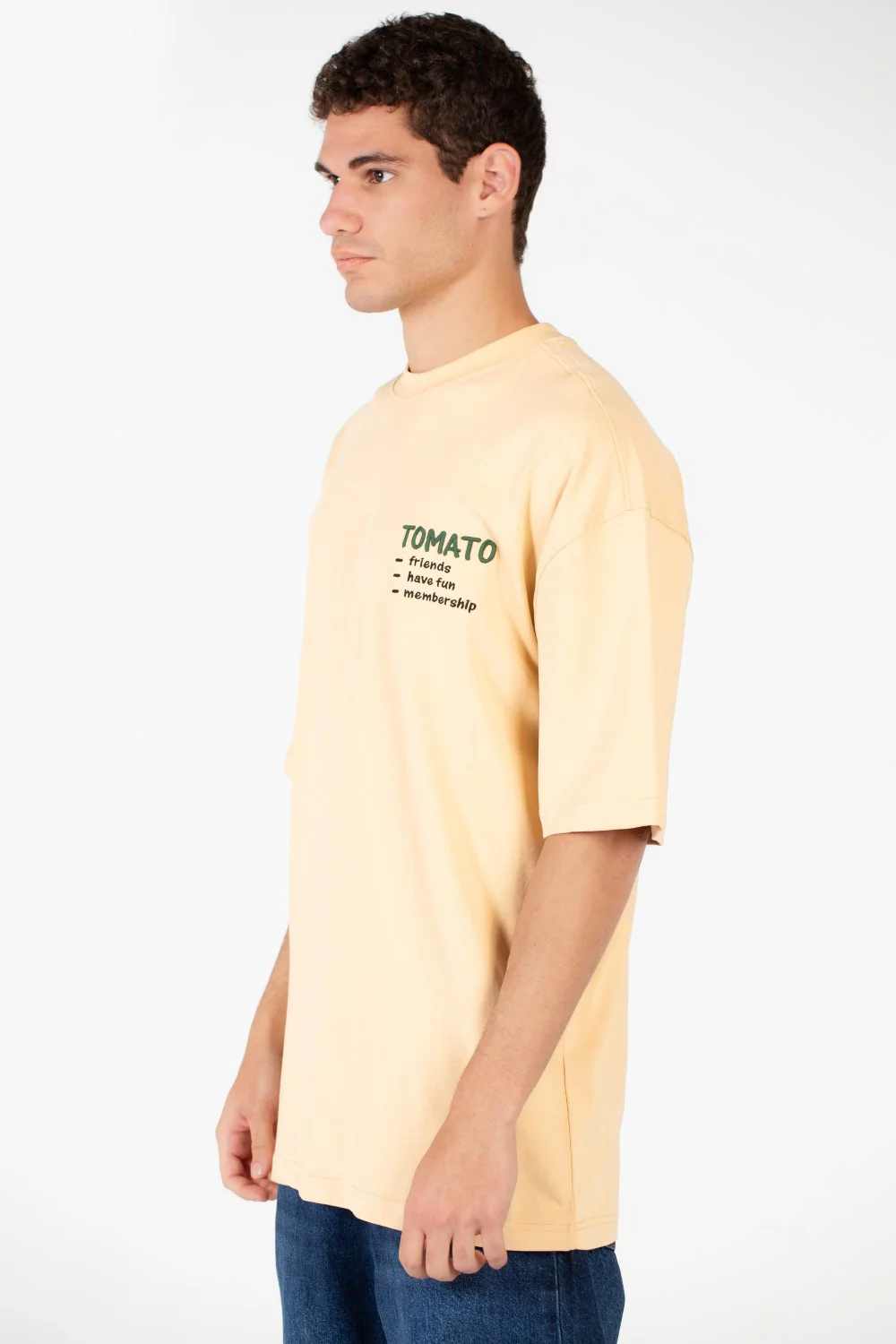 Men's Tomato Oversized Printed T-Shirt - Image 3