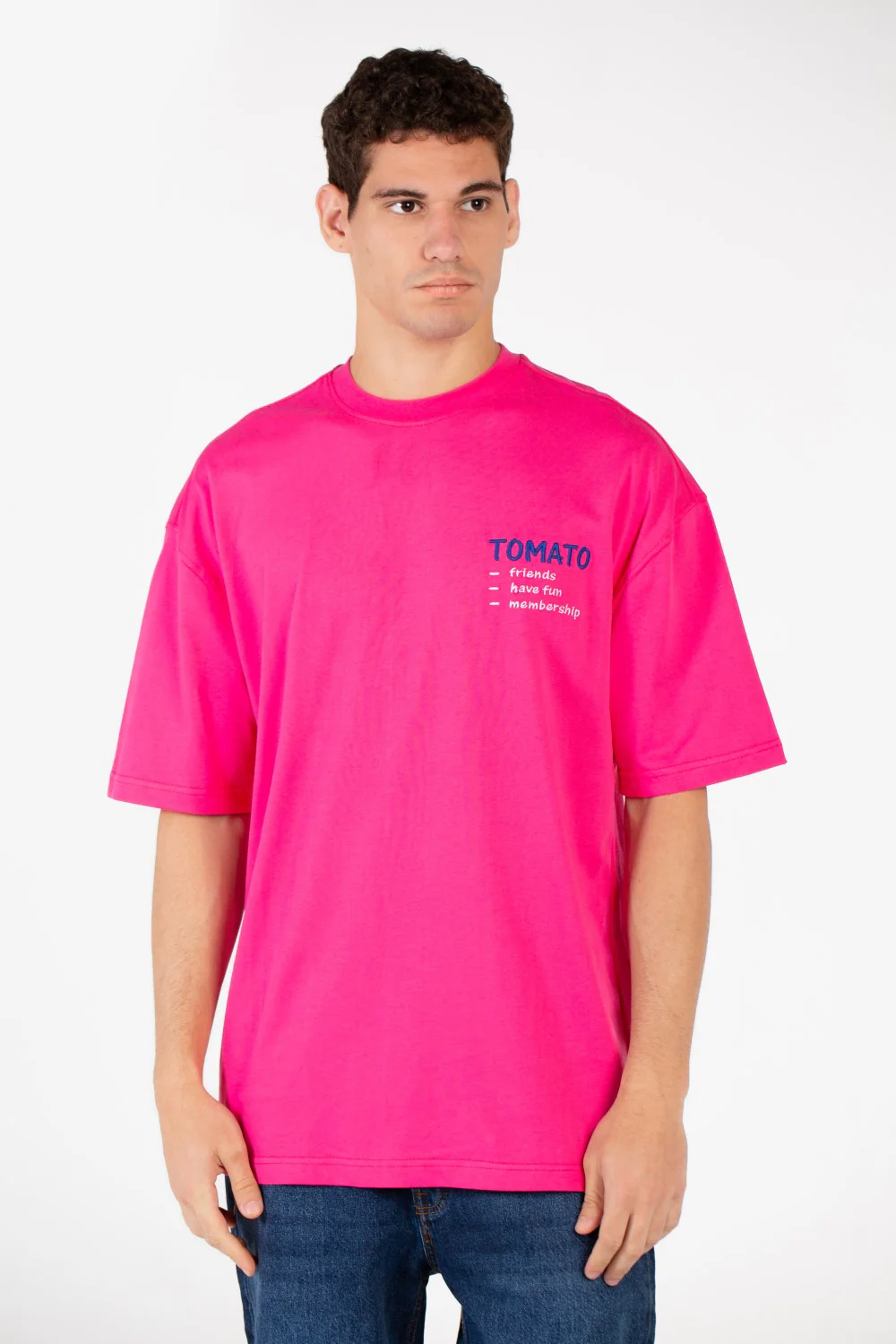 Men's Tomato Oversized Printed T-Shirt - Image 5