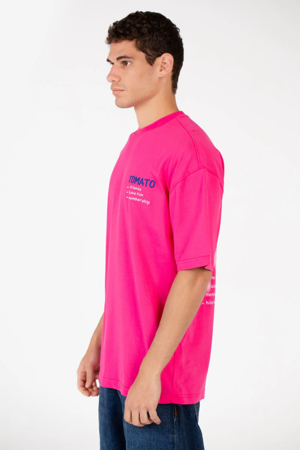 Men's Tomato Oversized Printed T-Shirt - Image 7