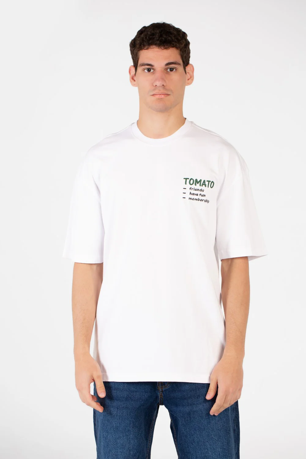 Men's Tomato Oversized Printed T-Shirt - Image 9