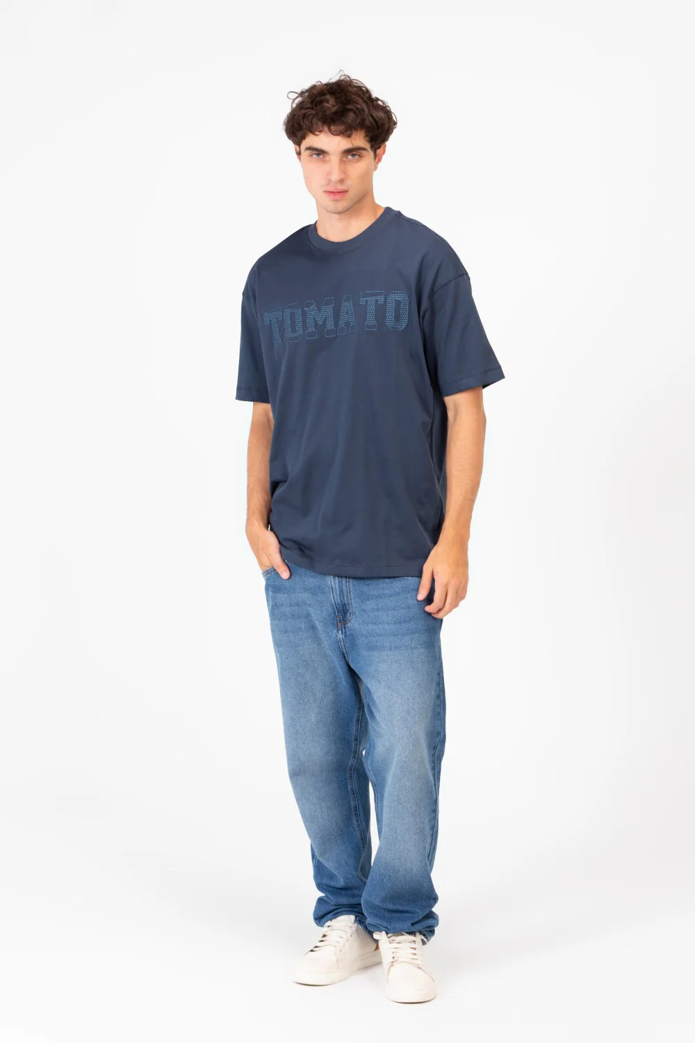 Men's Tomato Print Bolivar Oversized Short Sleeve T-Shirt - Image 16