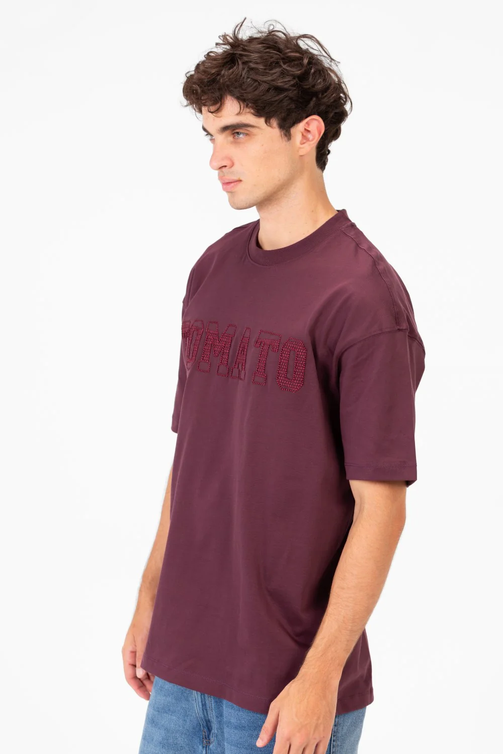 Men's Tomato Print Bolivar Oversized Short Sleeve T-Shirt - Image 31