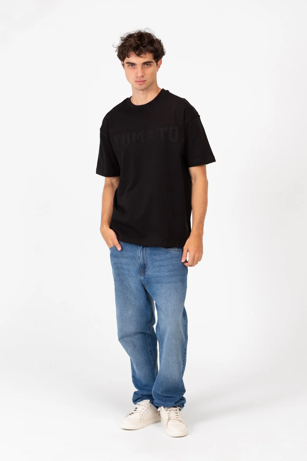 Men's Tomato Print Bolivar Oversized Short Sleeve T-Shirt - Image 4