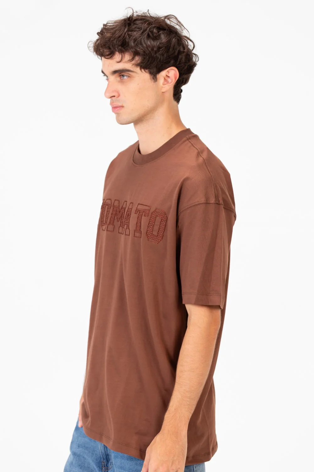 Men's Tomato Print Bolivar Oversized Short Sleeve T-Shirt - Image 7