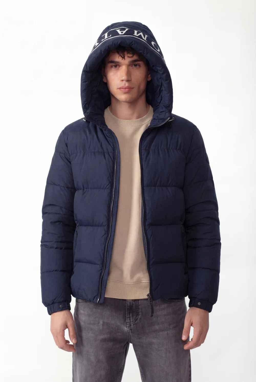 Men's Tomato Print Puffer Waterproof Hood Jacket - Image 5