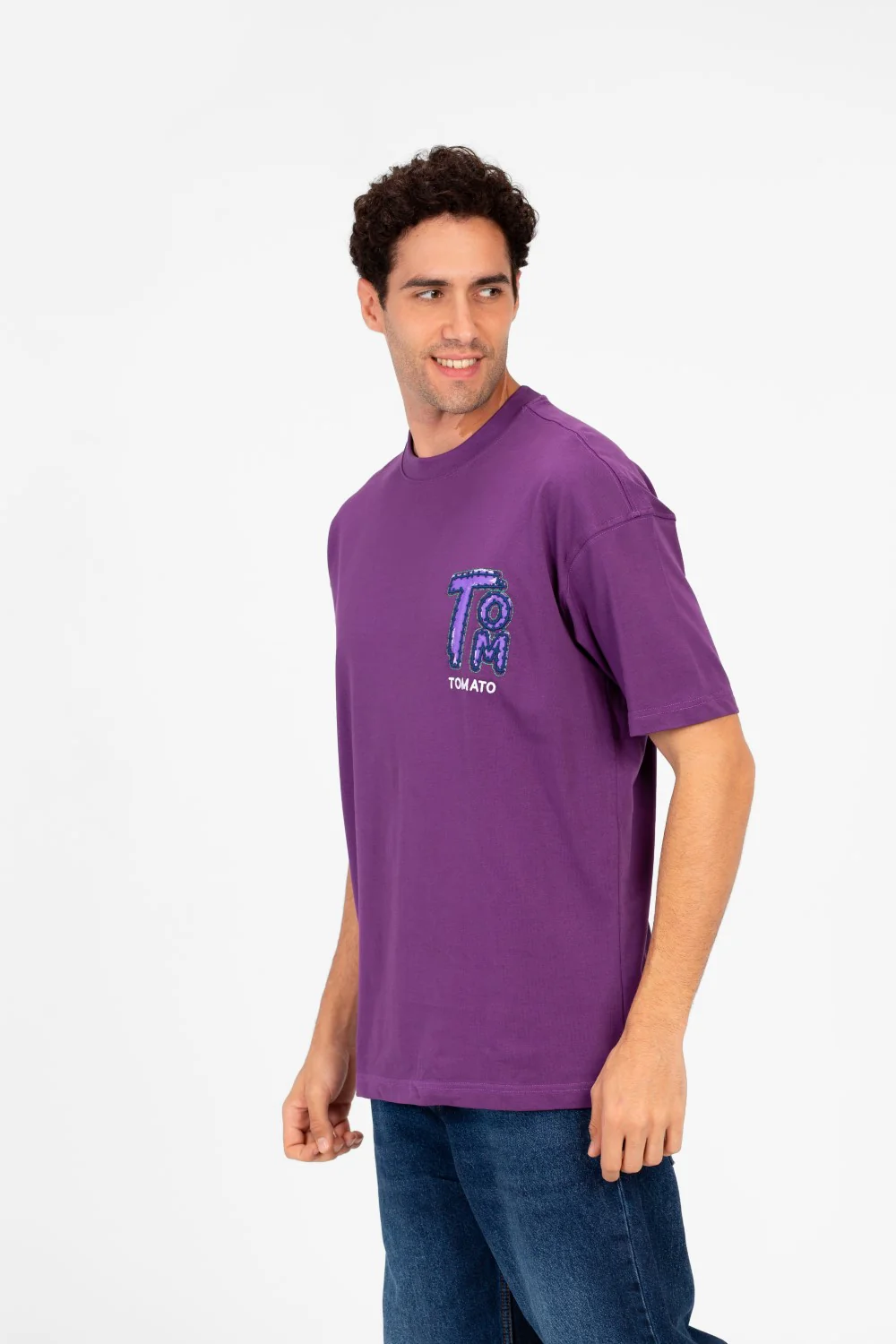 Men's Tomato Print Regular Fit T-Shirt - Image 7