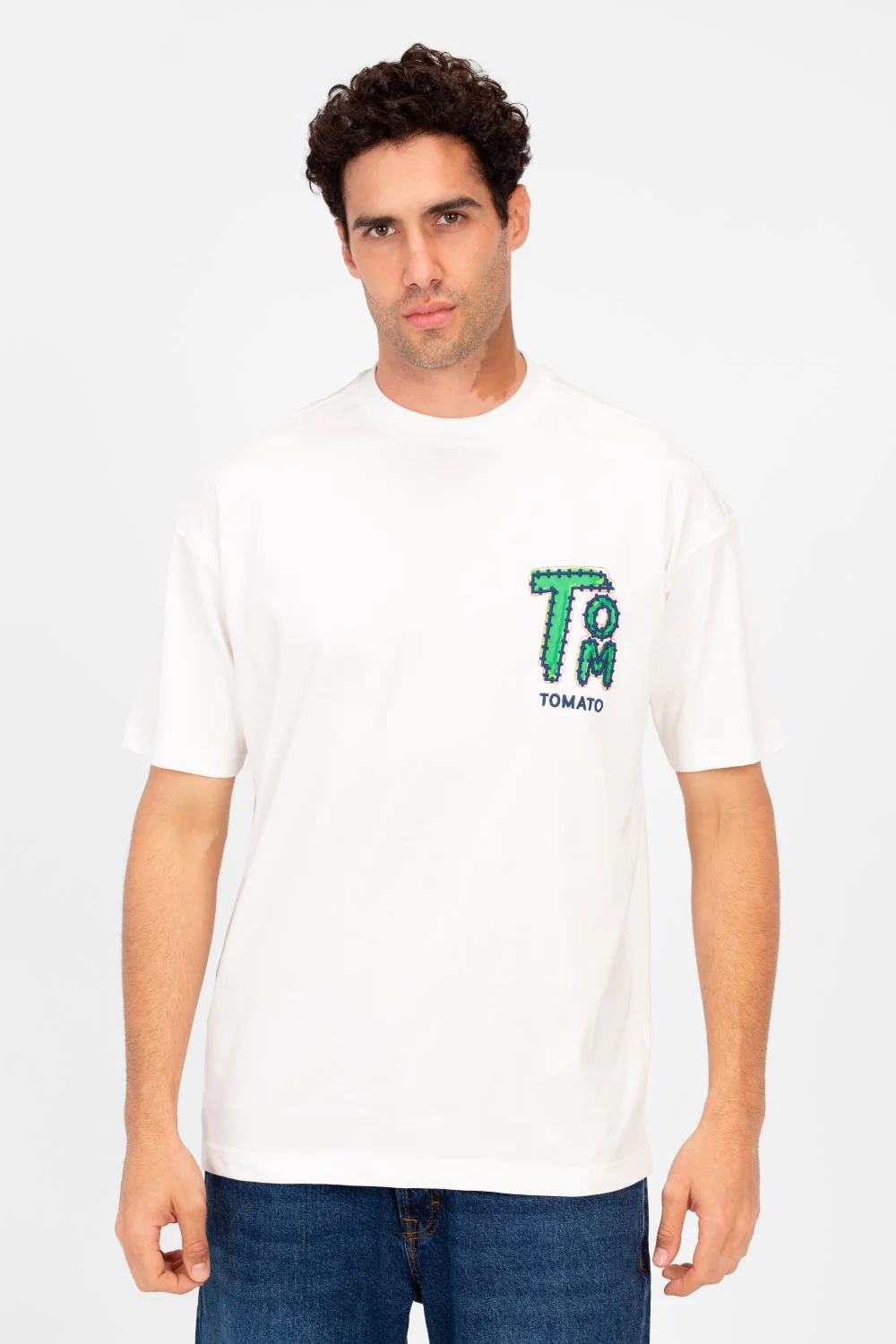 Men's Tomato Print Regular Fit T-Shirt - Image 9