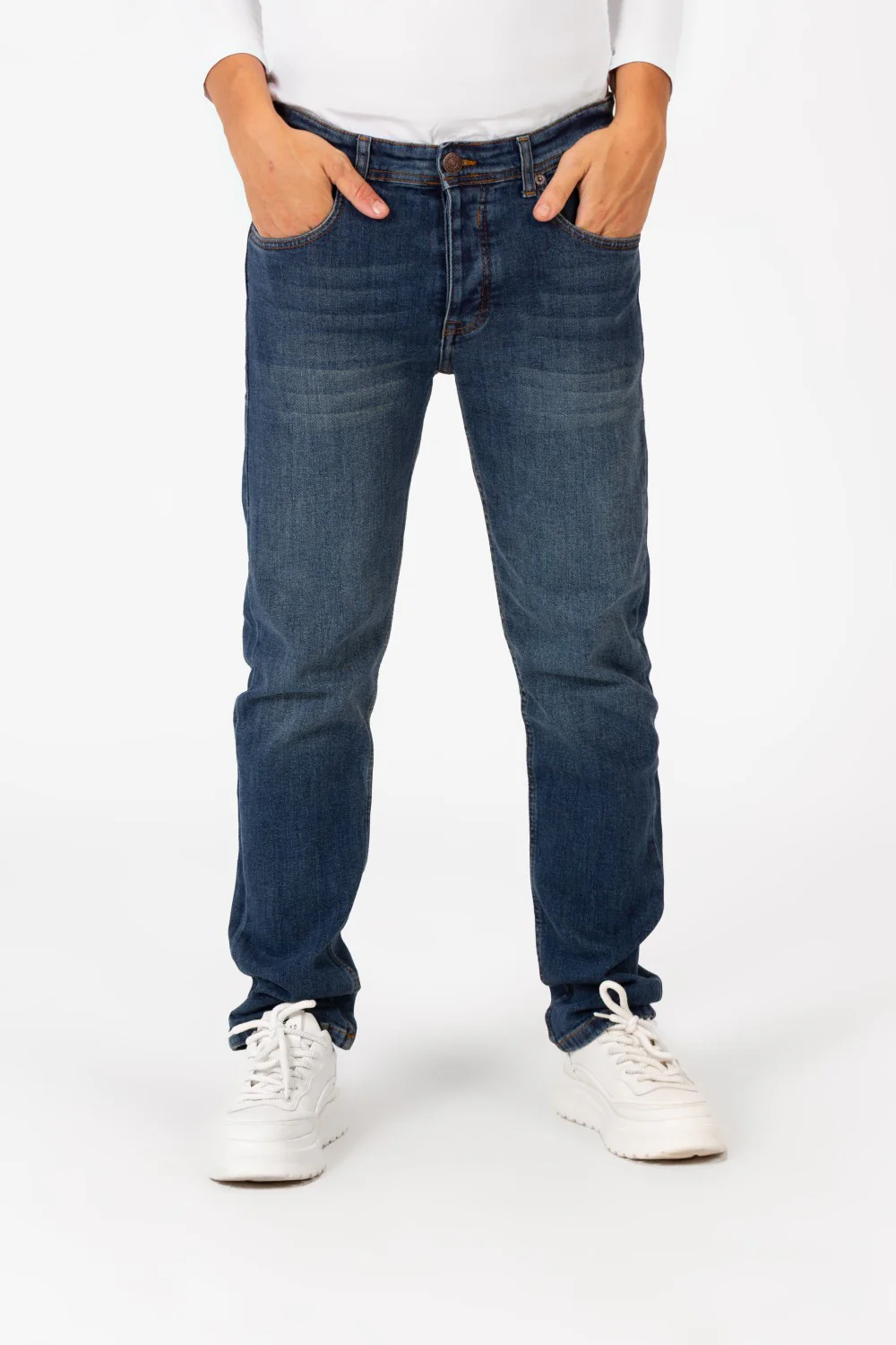 Men's Tomato Regular Fit Jeans Pants With Pockets In Relaxed Cut - Image 5
