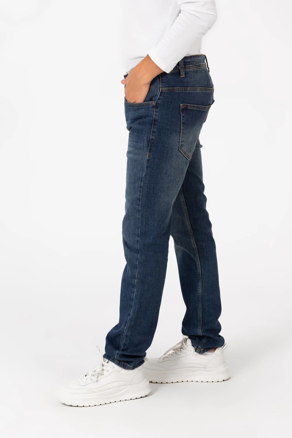 Men's Tomato Regular Fit Jeans Pants With Pockets In Relaxed Cut - Image 8