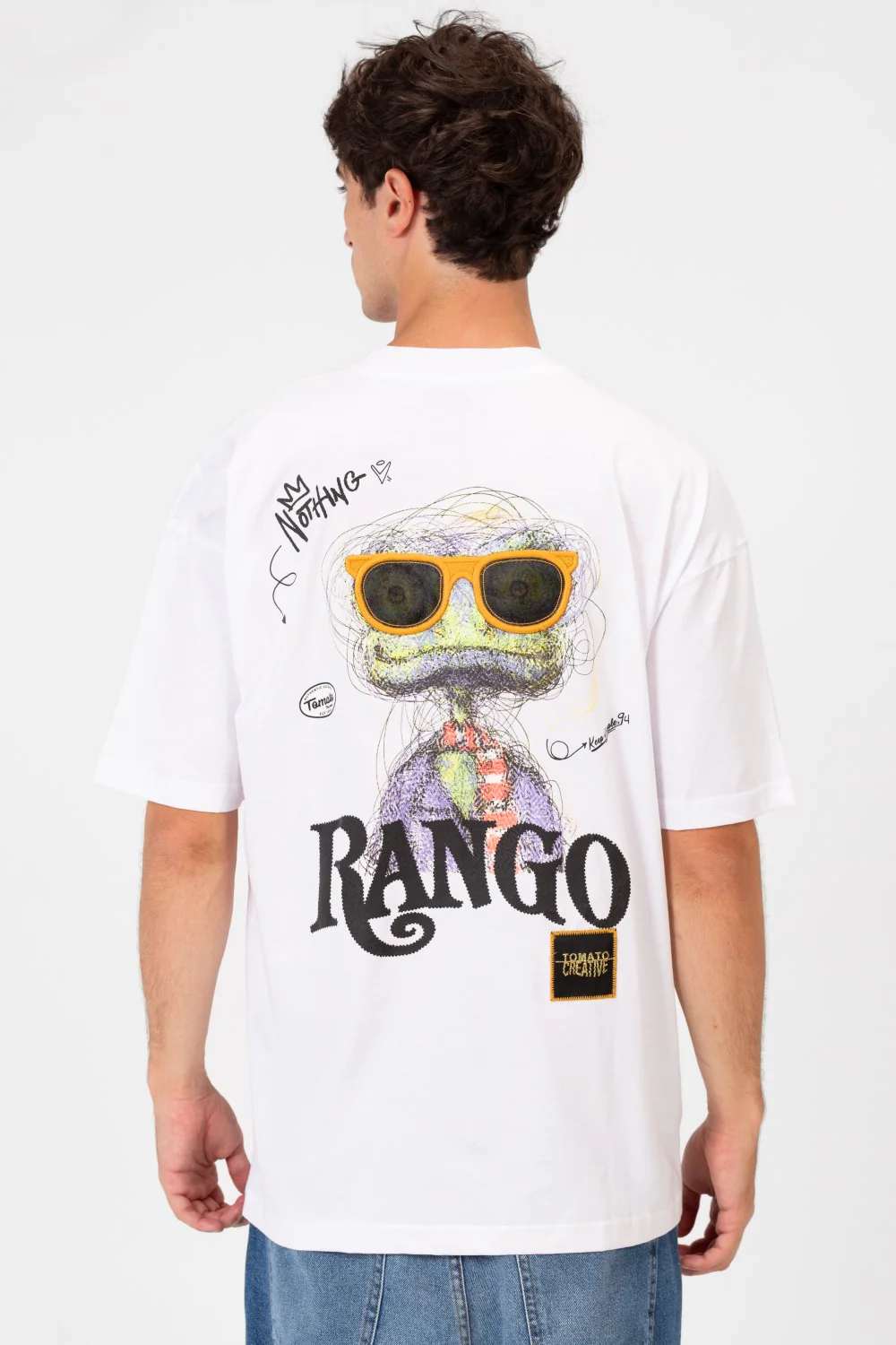 Men's Tomato Regular Fit T-Shirt With Modern Print And Round Neck - Image 10