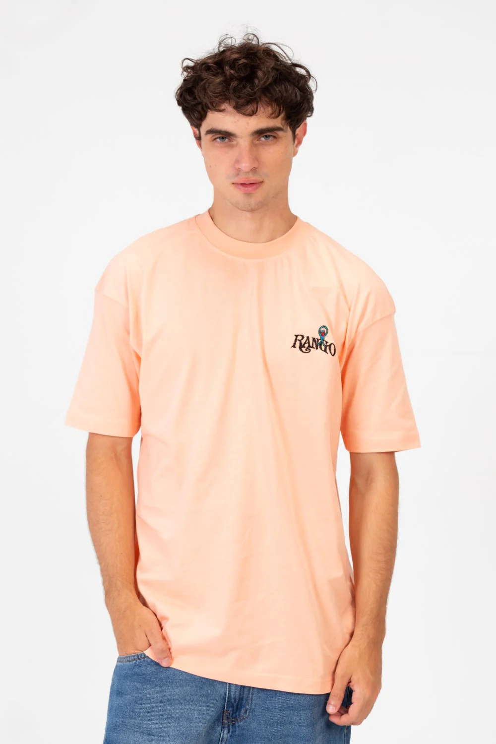 Men's Tomato Regular Fit T-Shirt With Modern Print And Round Neck - Image 5