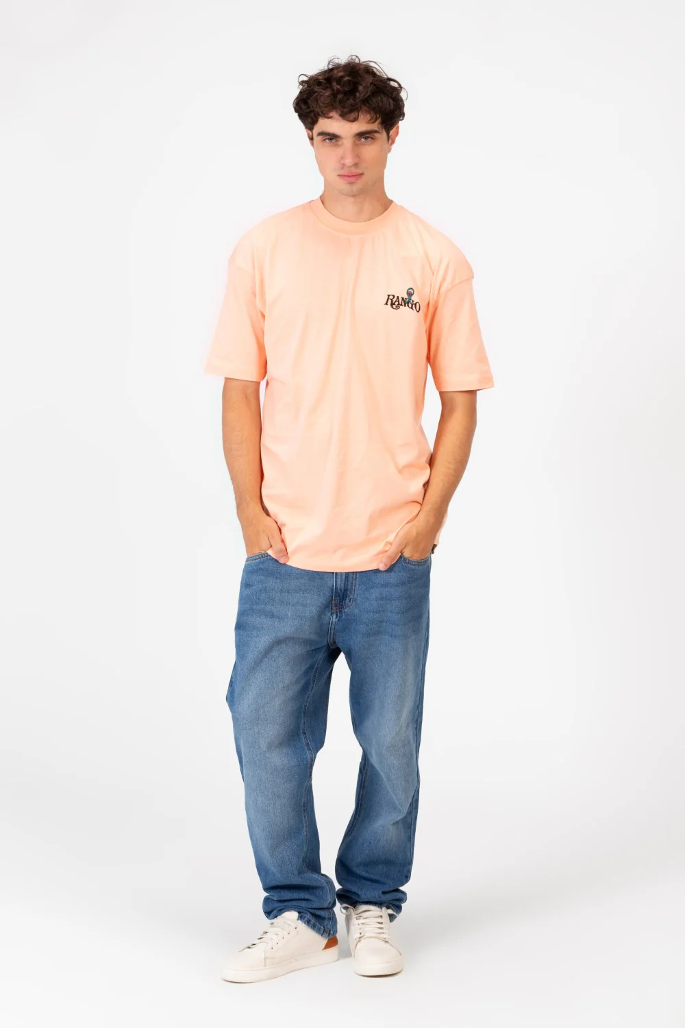 Men's Tomato Regular Fit T-Shirt With Modern Print And Round Neck - Image 8