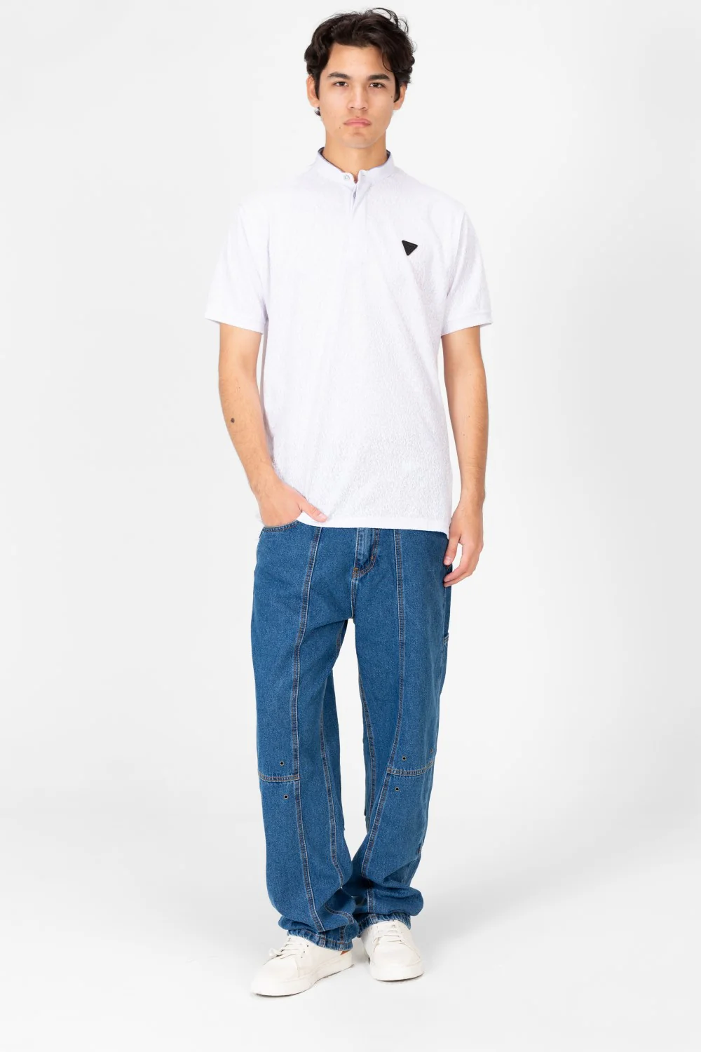 Men's Tomato Short Sleeve Polo T-Shirt - Image 8