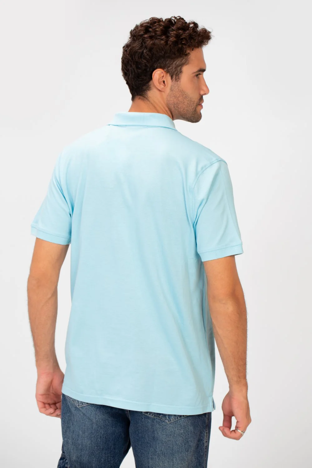 Men's Tomato Slim Fit Half Button Polo T-Shirt - Image 10