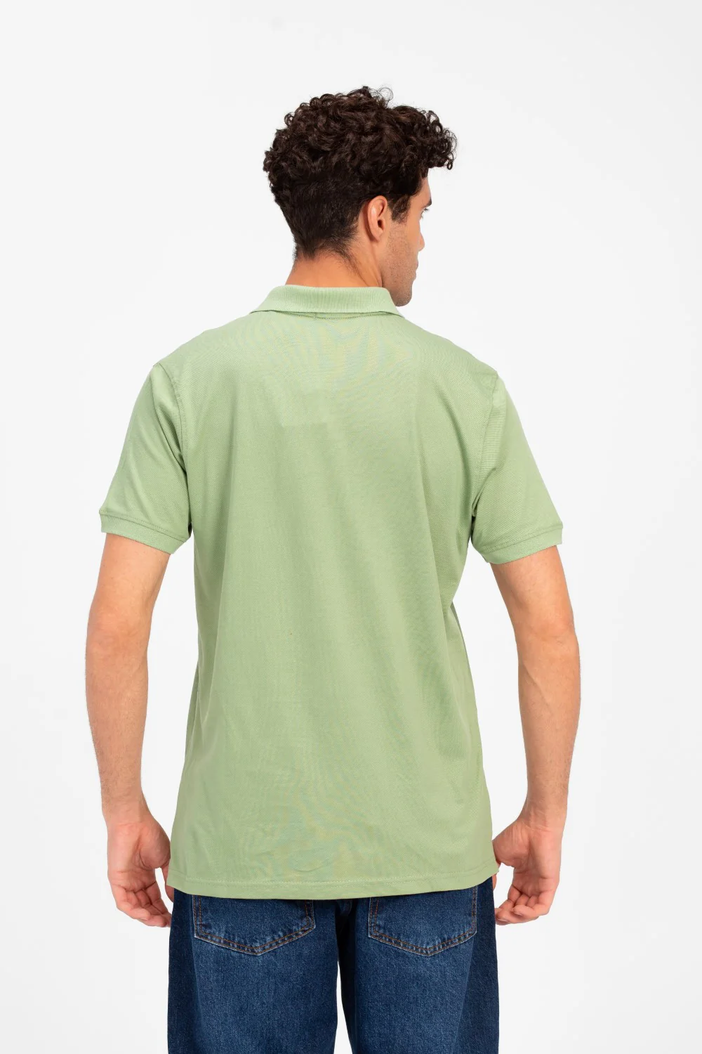 Men's Tomato Slim Fit Half Button Polo T-Shirt - Image 14