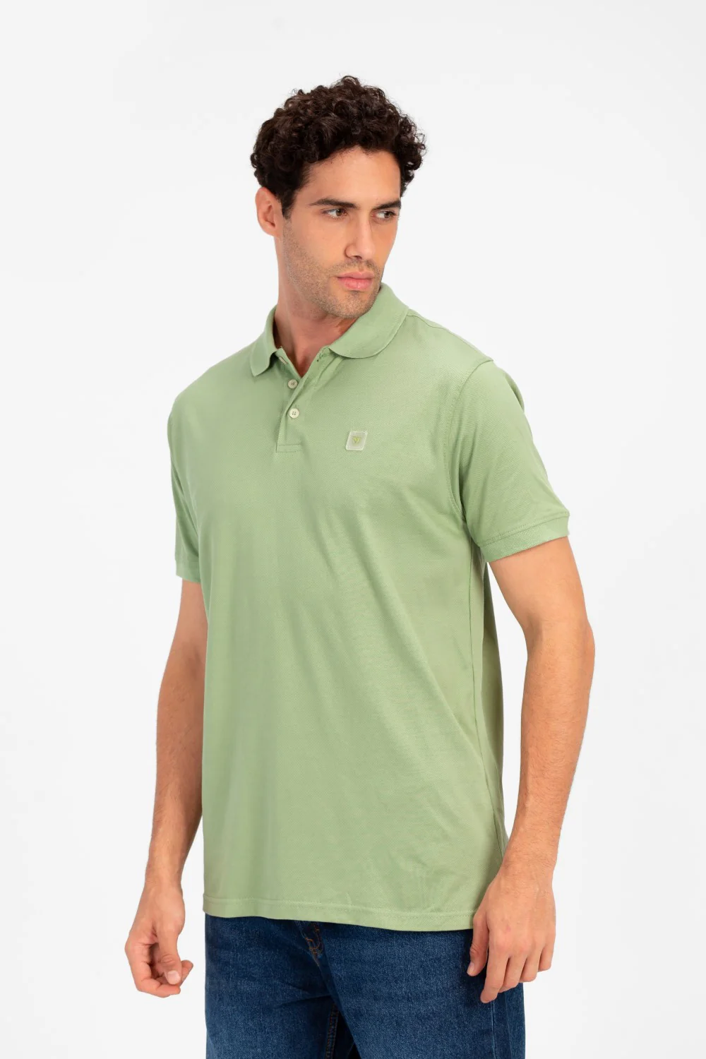 Men's Tomato Slim Fit Half Button Polo T-Shirt - Image 15