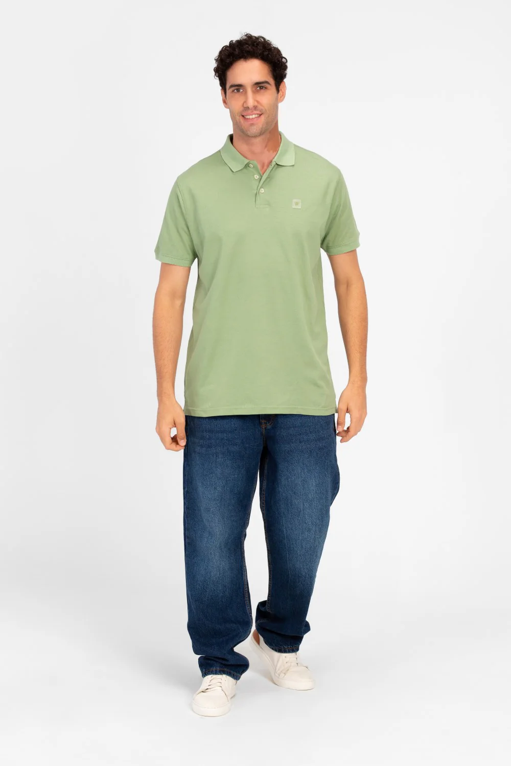 Men's Tomato Slim Fit Half Button Polo T-Shirt - Image 16