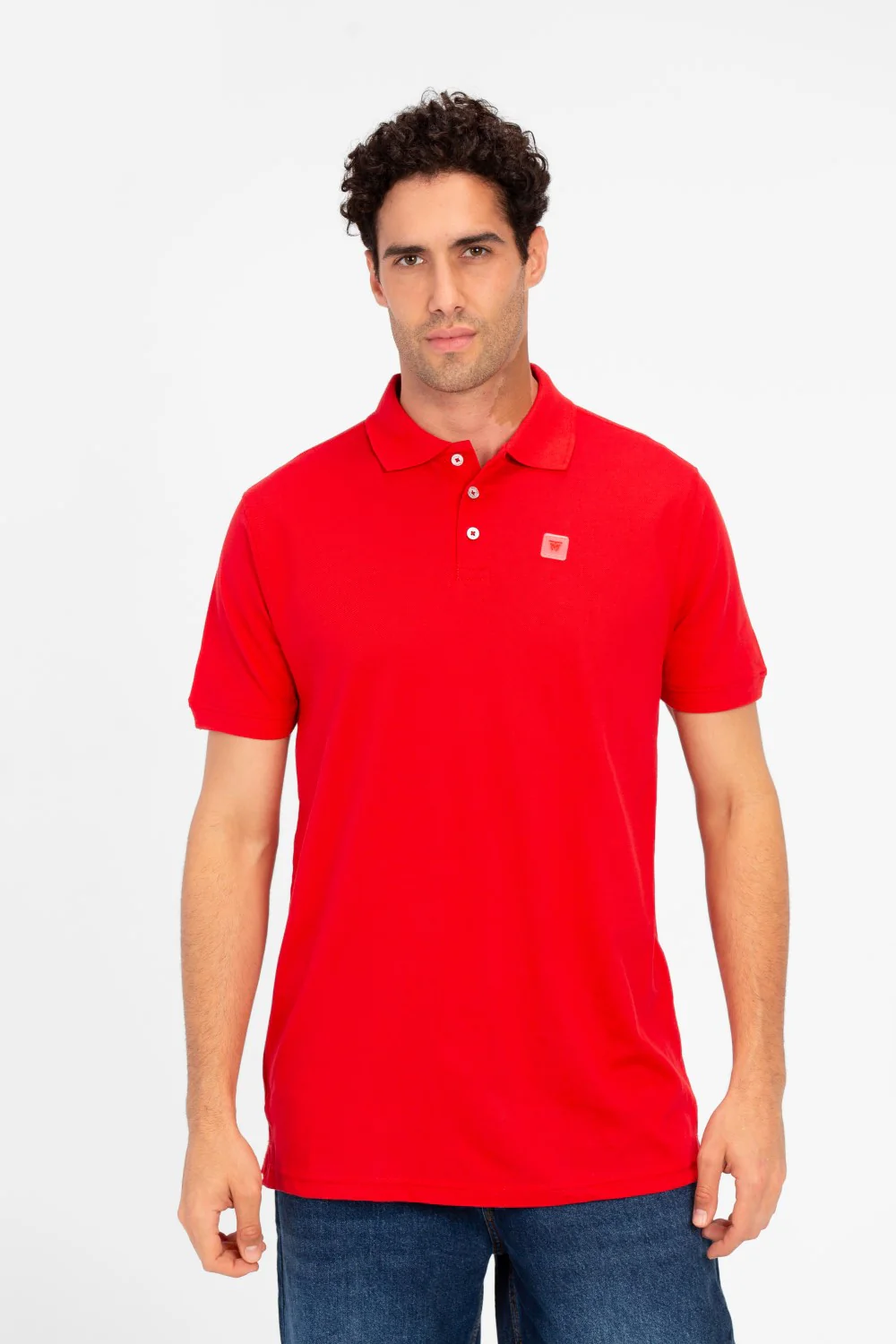 Men's Tomato Slim Fit Half Button Polo T-Shirt - Image 17