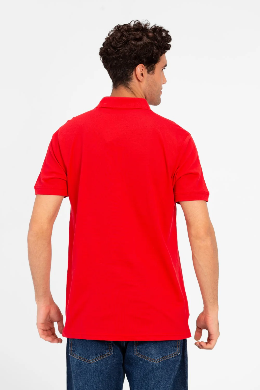 Men's Tomato Slim Fit Half Button Polo T-Shirt - Image 18