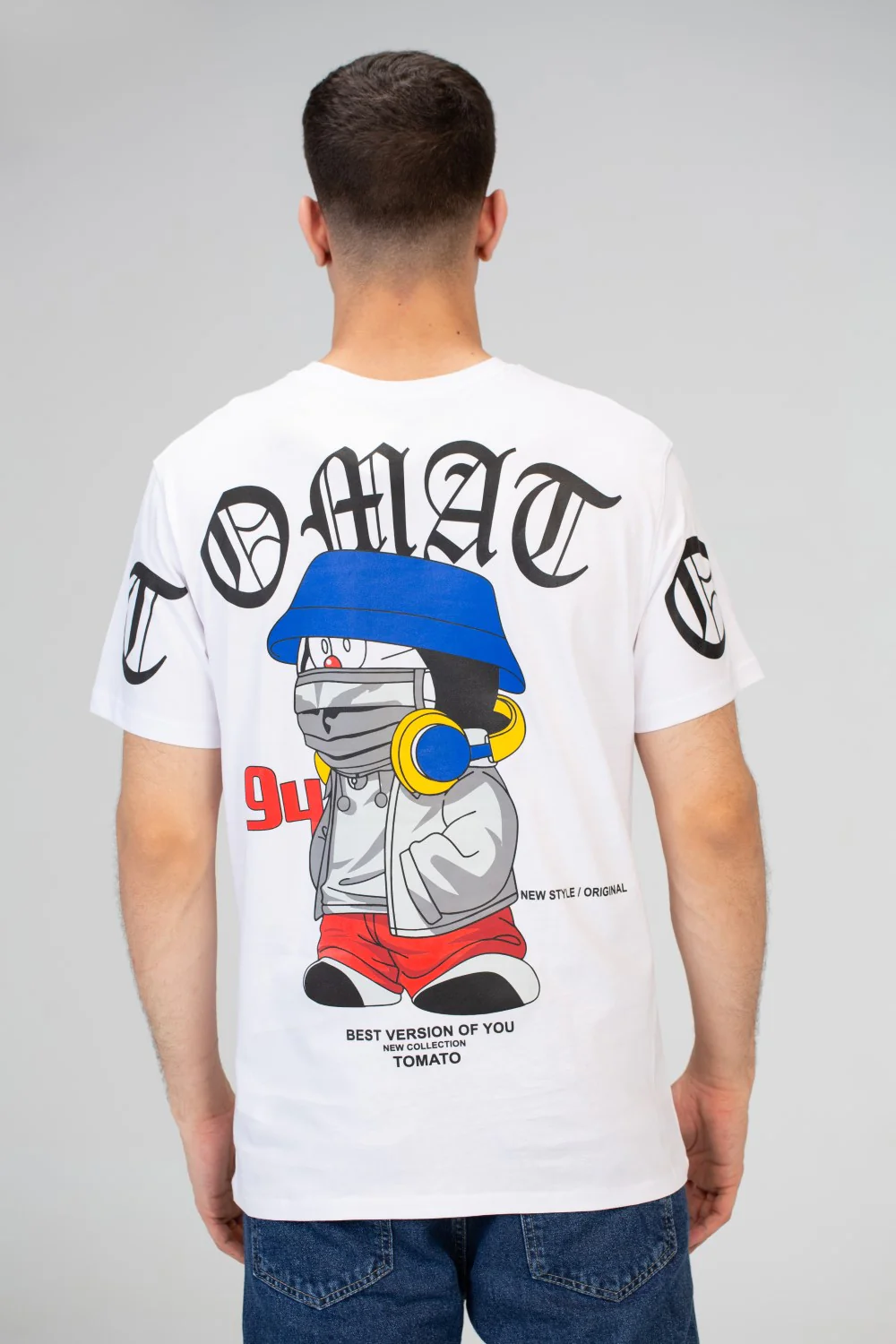 Men's Tomato Slim Fit Round Neck Short Sleeve T-Shirt - Image 5