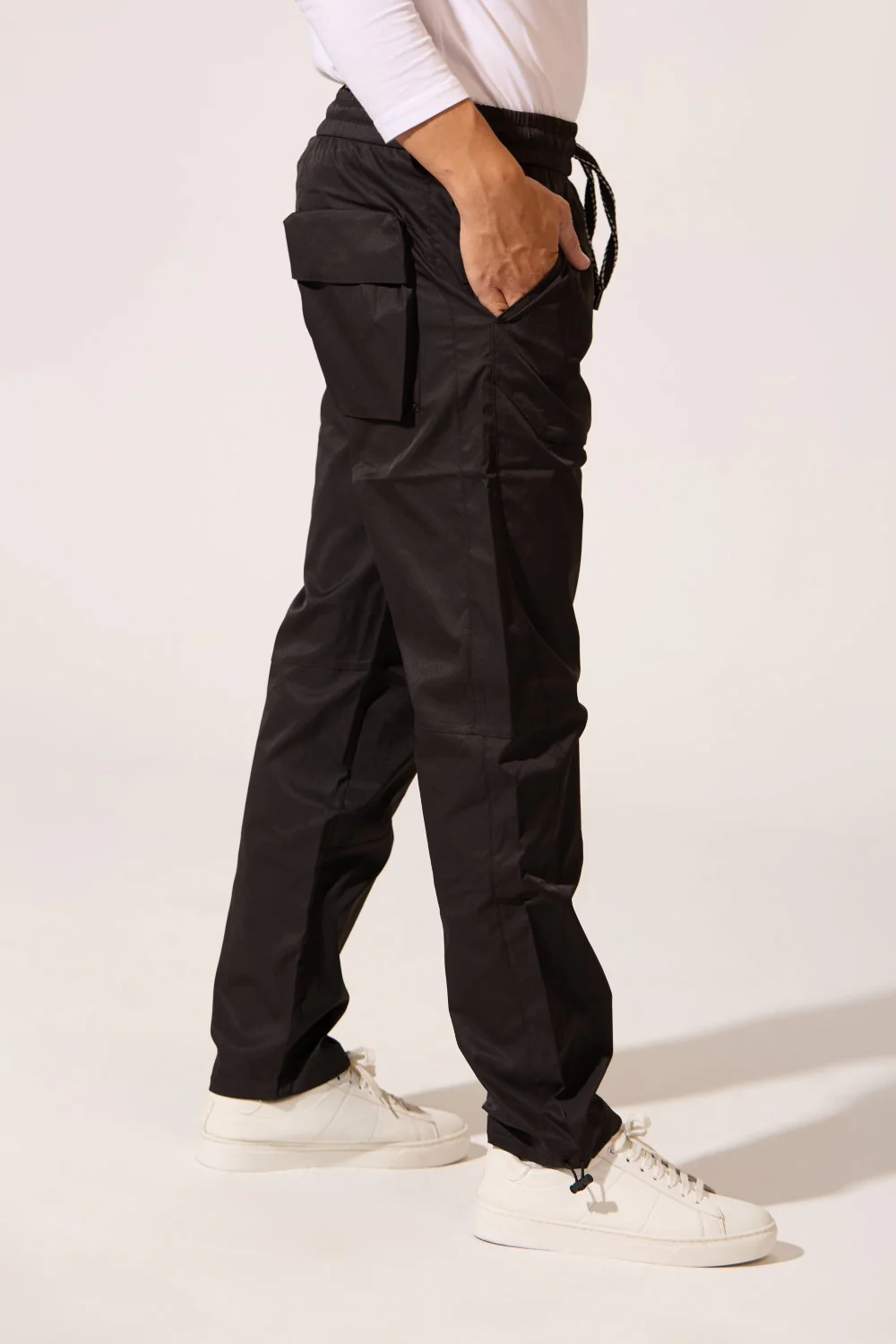 Men's Tomato Soft Waterproof Oversized Pants With Elastic Waistband And Back Pocket - Image 11