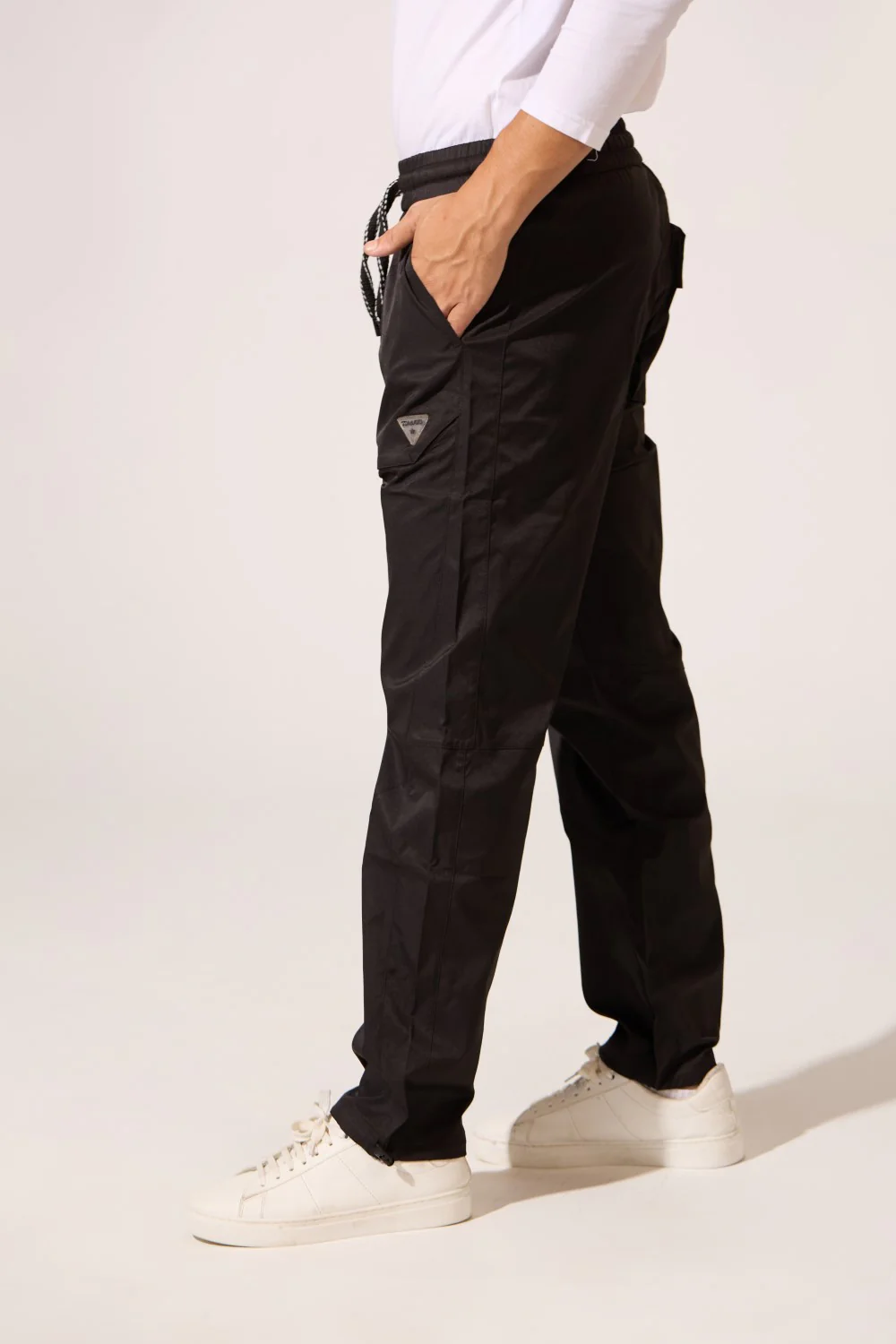 Men's Tomato Soft Waterproof Oversized Pants With Elastic Waistband And Back Pocket - Image 12